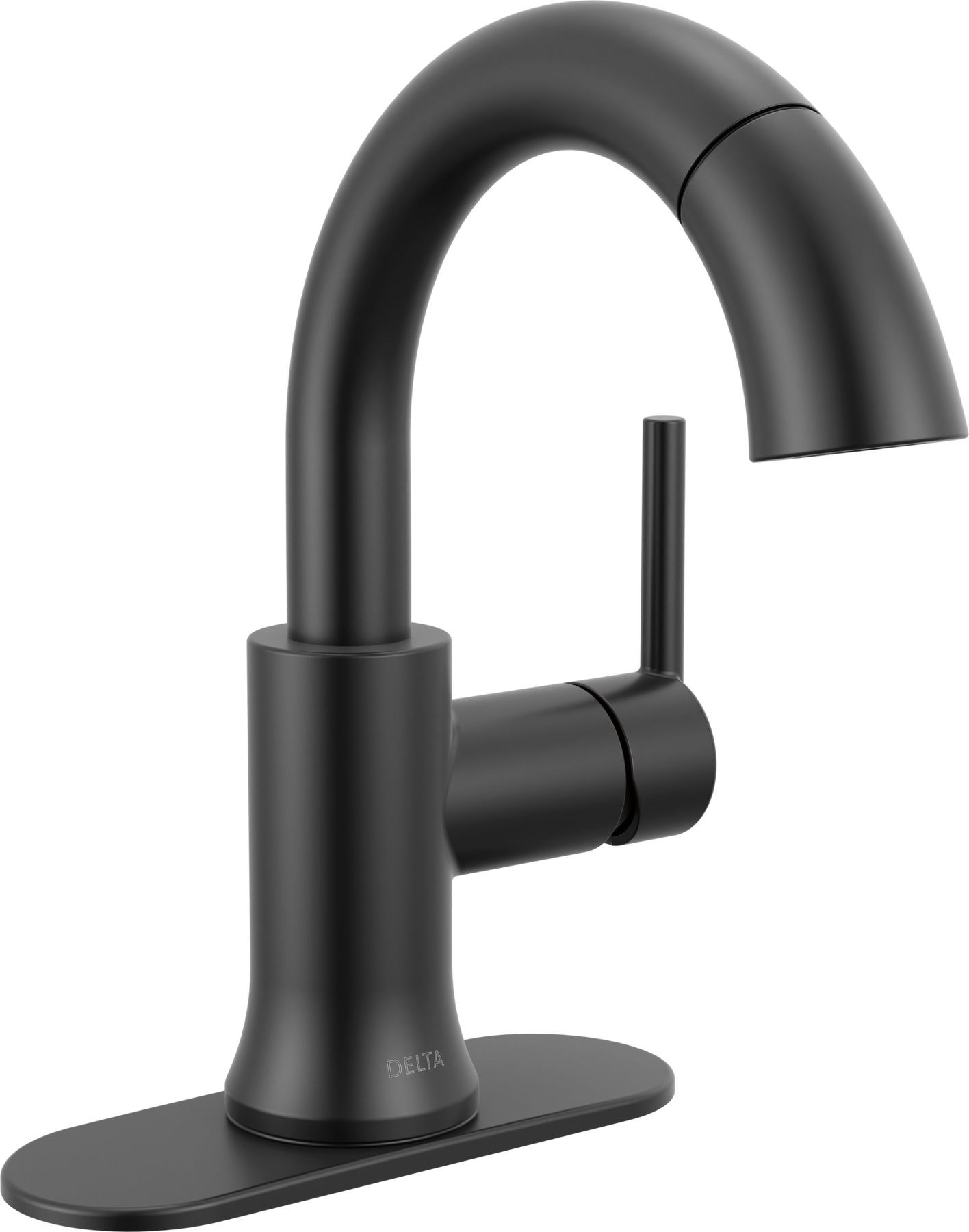 Single Handle Pull-Down Bathroom Faucet in Matte Black 559HAR-BLPD
