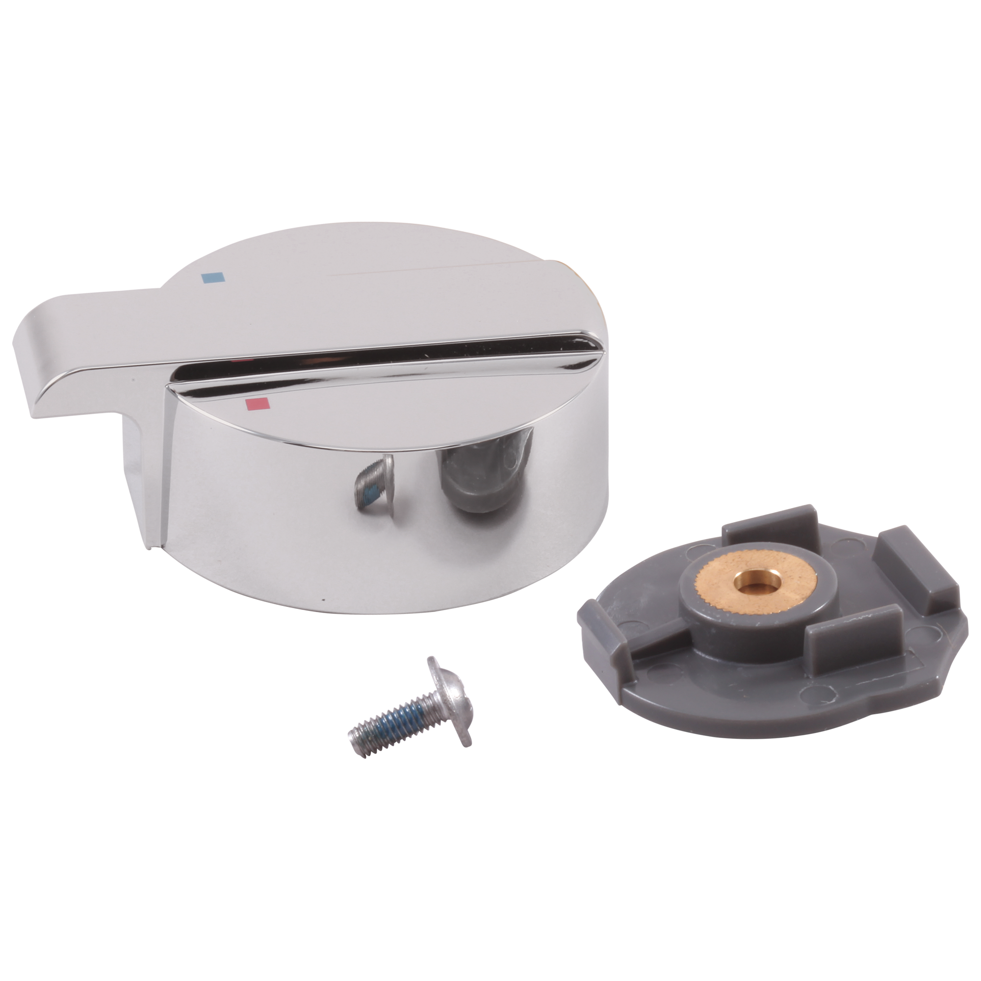 Delta Faucet Ara Temperature Knob & Cover - 17 Series - Chrome