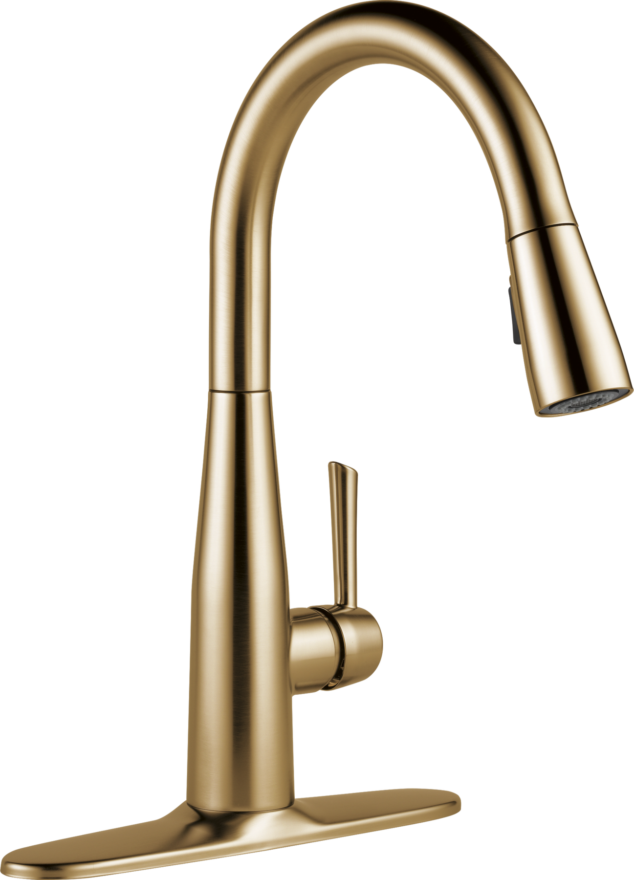 Single Handle Pull-Down Kitchen Faucet in Champagne Bronze 9113-CZ