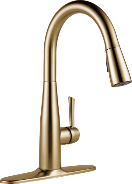 Single Handle Pull-Down Kitchen Faucet in Champagne Bronze 9113-CZ