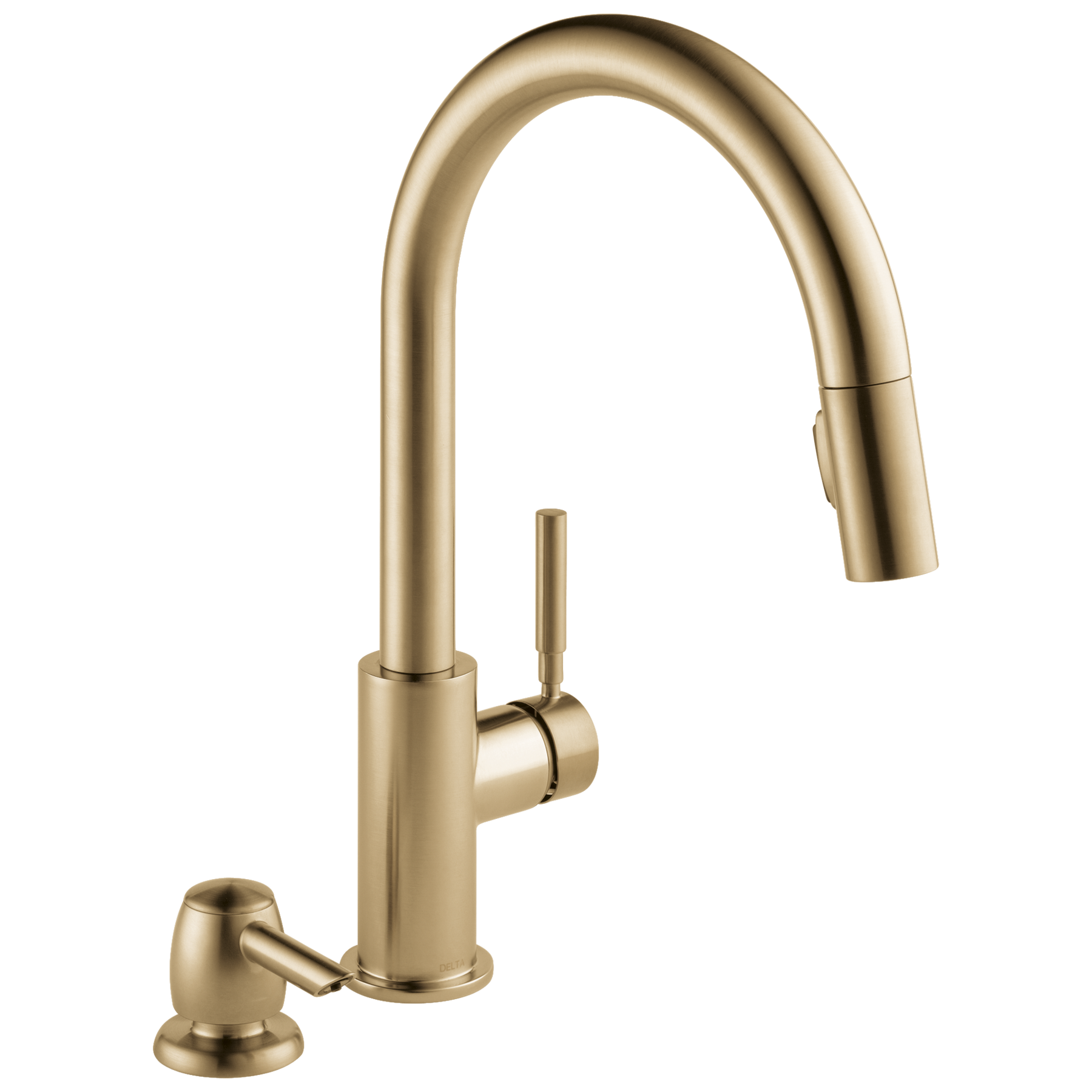 Single Handle Pull-Down Kitchen Faucet with Soap Dispenser in