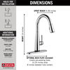 VoiceIQ® Single Handle Pull-Down Faucet with Touch<sub>2</sub>O® Technology