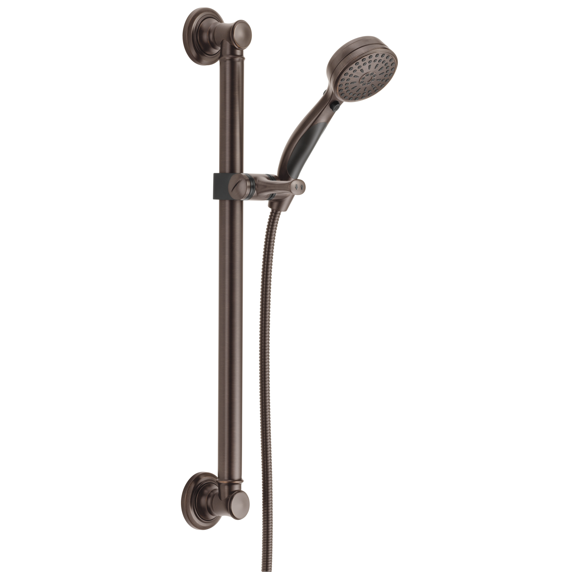 Delta Faucet Universal Showering Components ActivTouch 9-Setting Hand Shower with Traditional Slide Bar / Grab Bar - Venetian Bronze