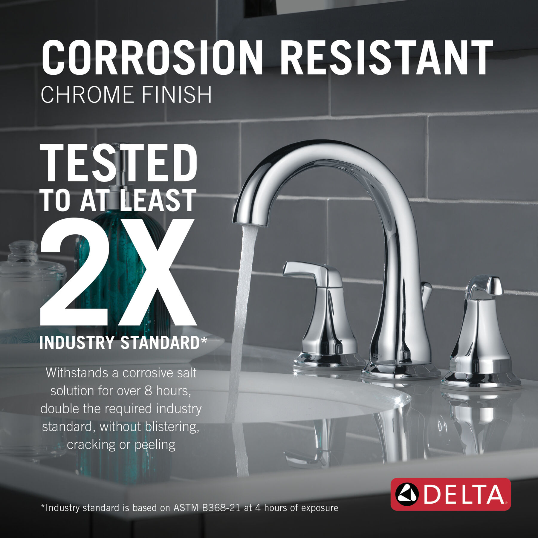 Two Handle Widespread Bathroom Faucet in Chrome 35770LF — thumbnail 3