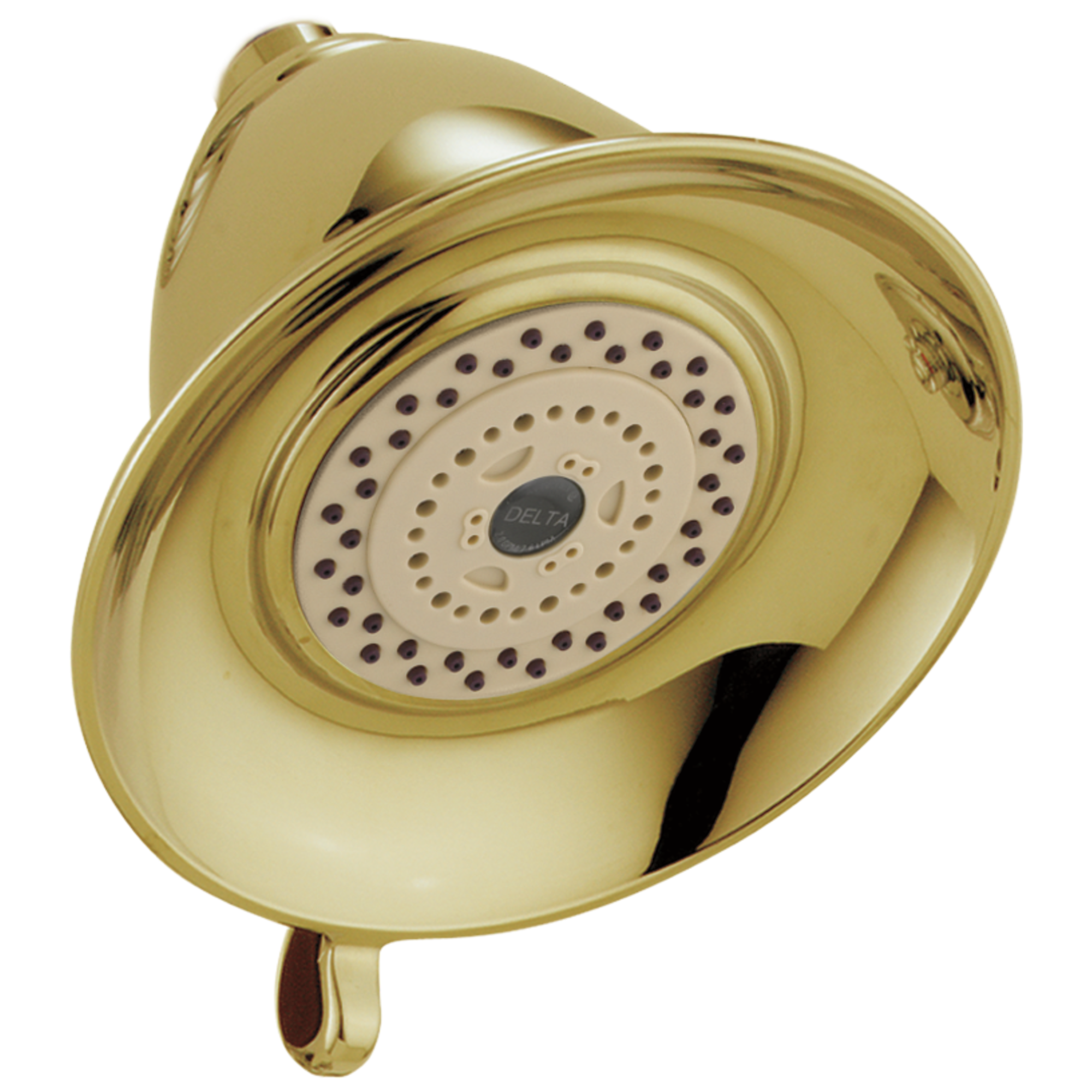 Delta Faucet Universal Showering Components Premium 3-Setting Shower Head - Polished Brass