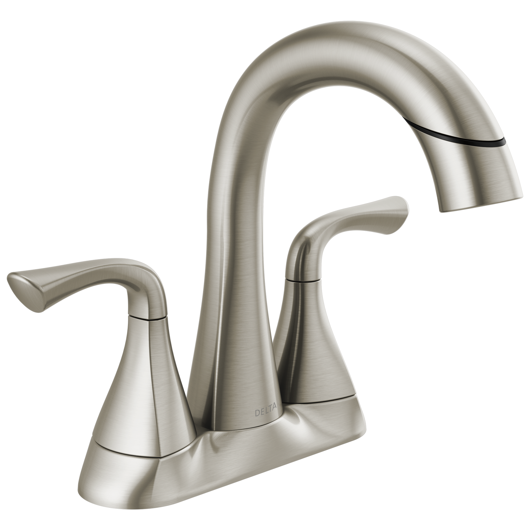 Two Handle Centerset Pull-Down Bathroom Faucet in Spotshield