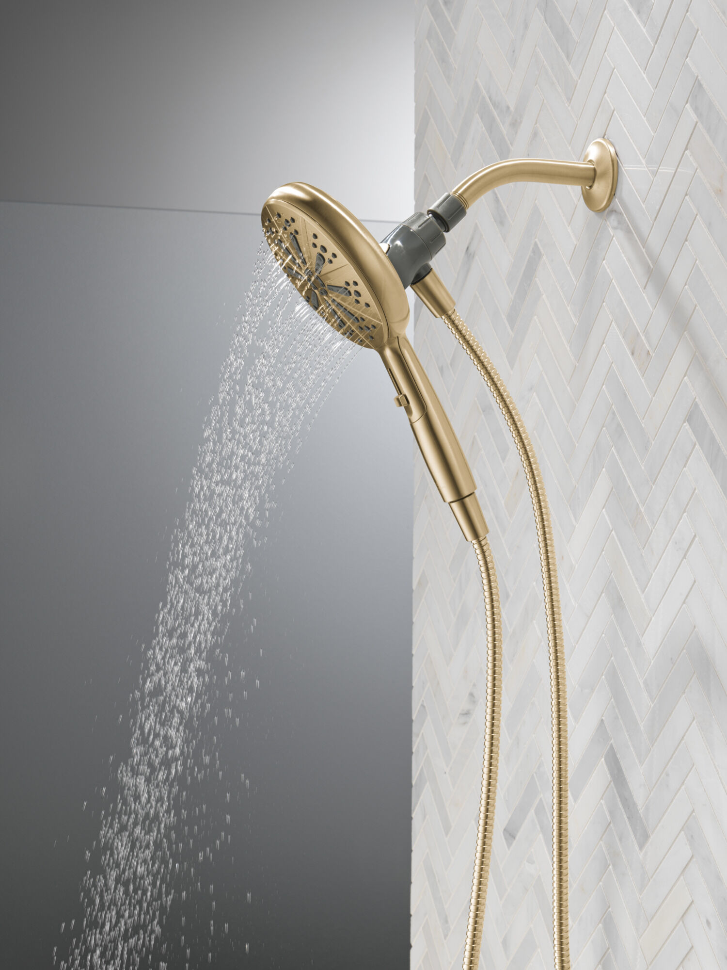 6-Setting SureDock® Magnetic Hand Shower in Champagne Bronze