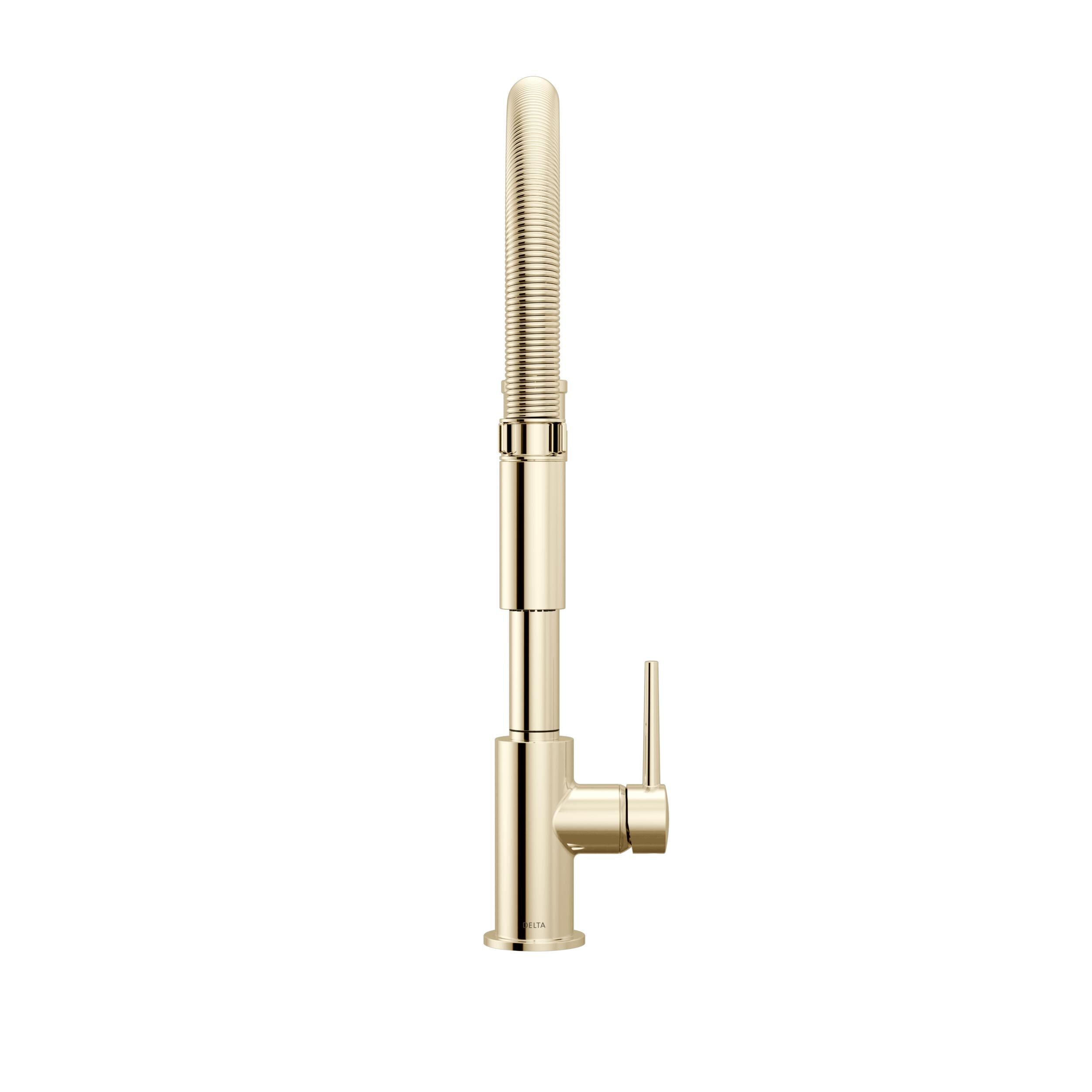 キタシン Delta Trinsic Chrome Single Handle Pull-down Kitchen Faucet with