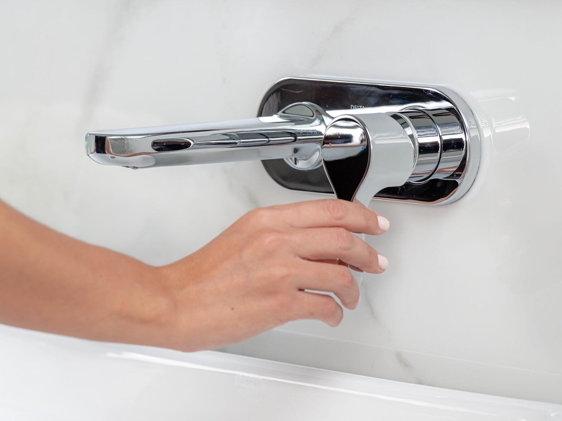 Single Handle Wall-Mount Lavatory Faucet in Chrome T31355-WL 