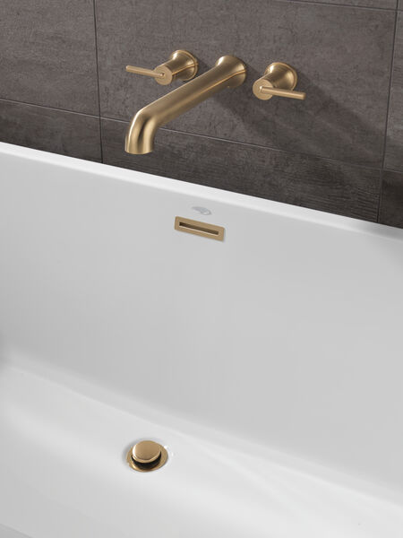 Wall Mounted Tub Filler in Champagne Bronze T5759-CZWL | Delta Faucet