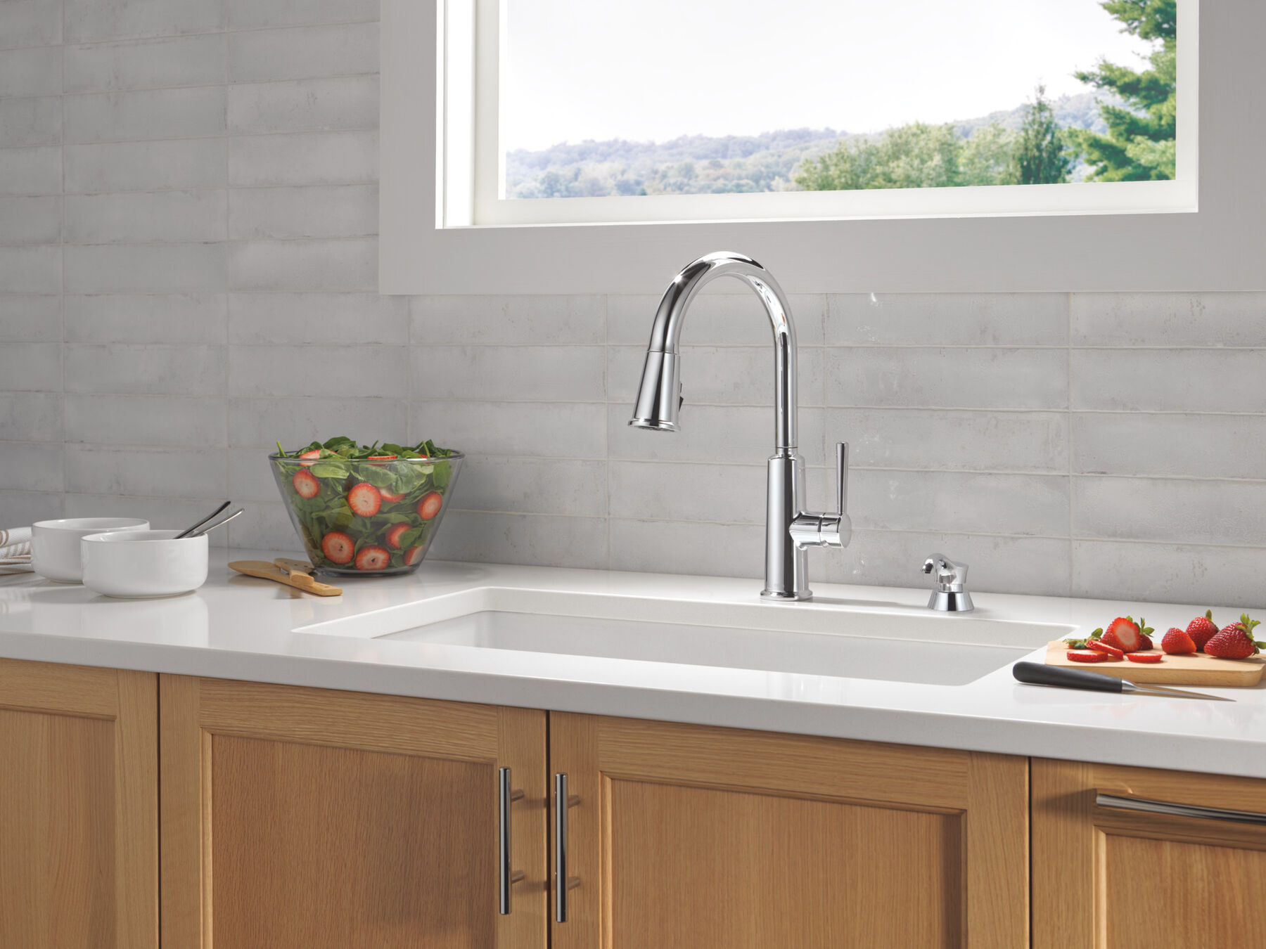 Pull-Down Kitchen 1 Handle with Soap Dispenser Bundle, image 11