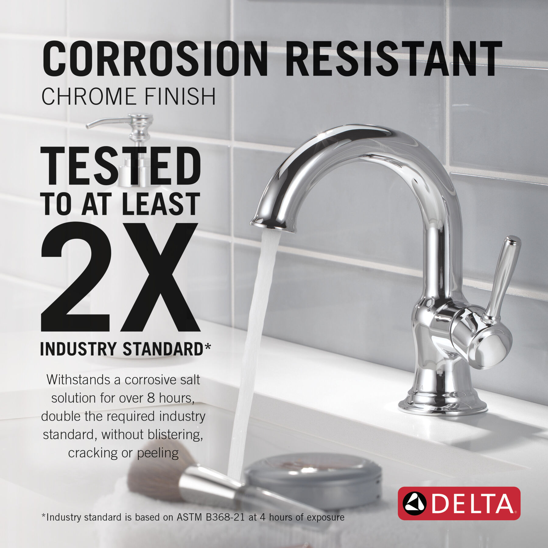 Single Handle Bathroom Faucet in Chrome 15985LF — thumbnail 3