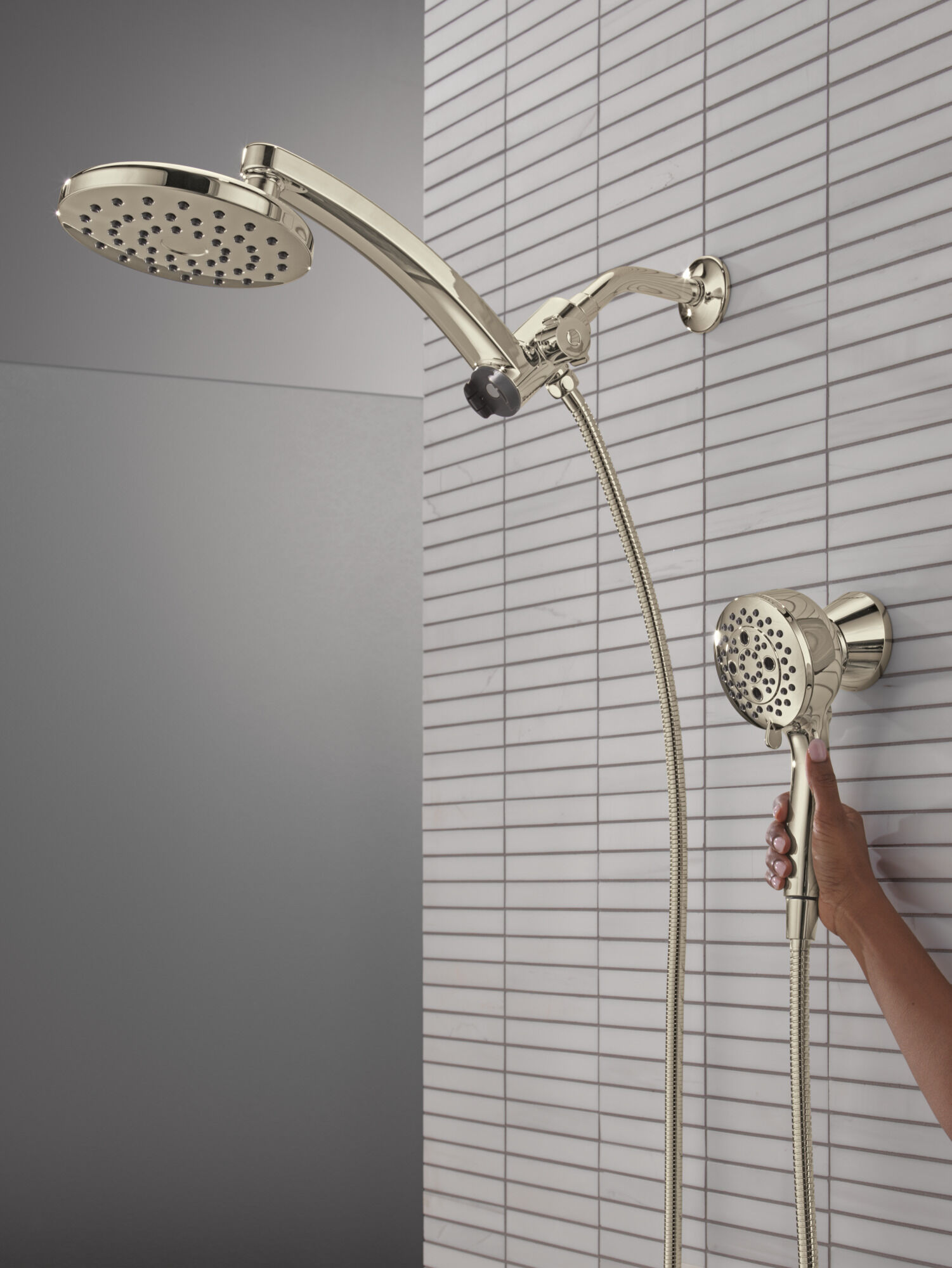 PivotPro™ 3-in-1 Combination Shower in Lumicoat® Polished Nickel