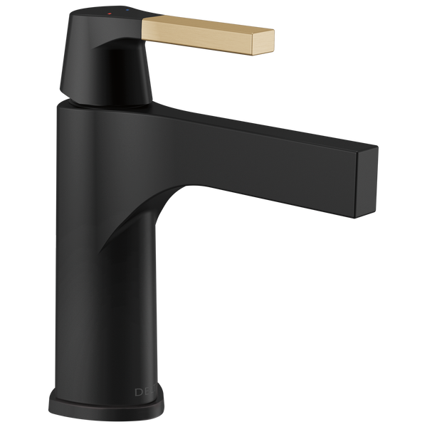 drasoul ベスタビュール幕一式 Single Handle Bathroom Faucet in Matte Black / Champagne Bronze