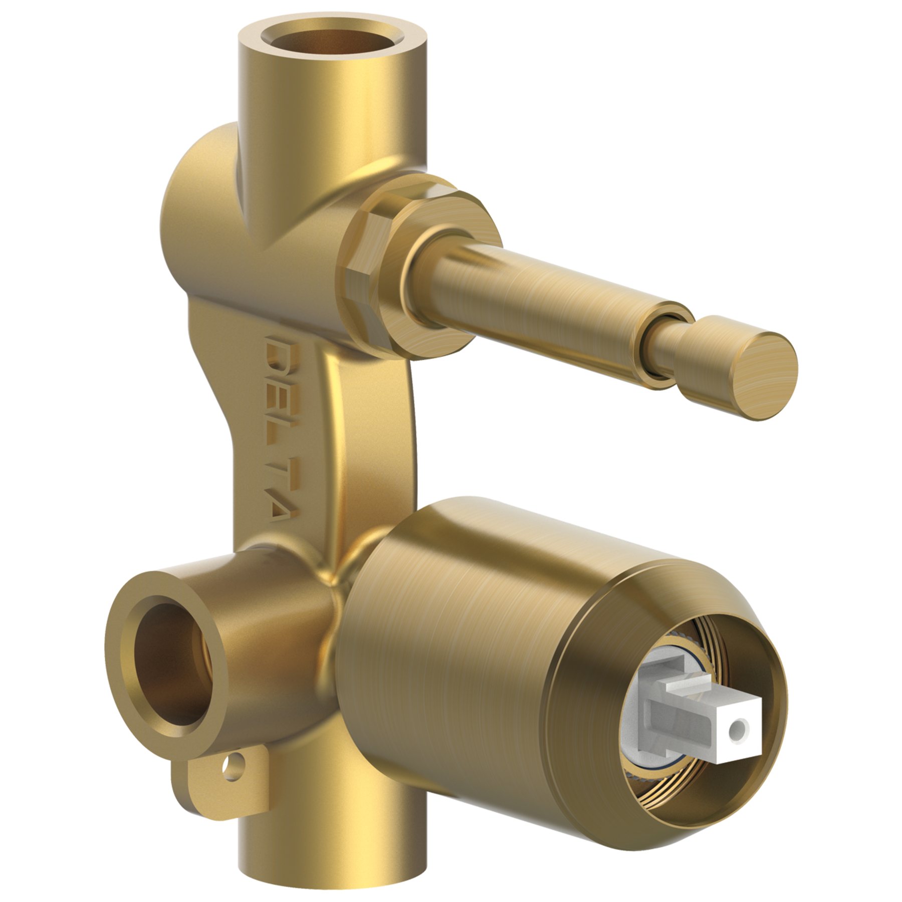 Rough-in w/ push button diverter in Champagne Bronze R85300-CZ