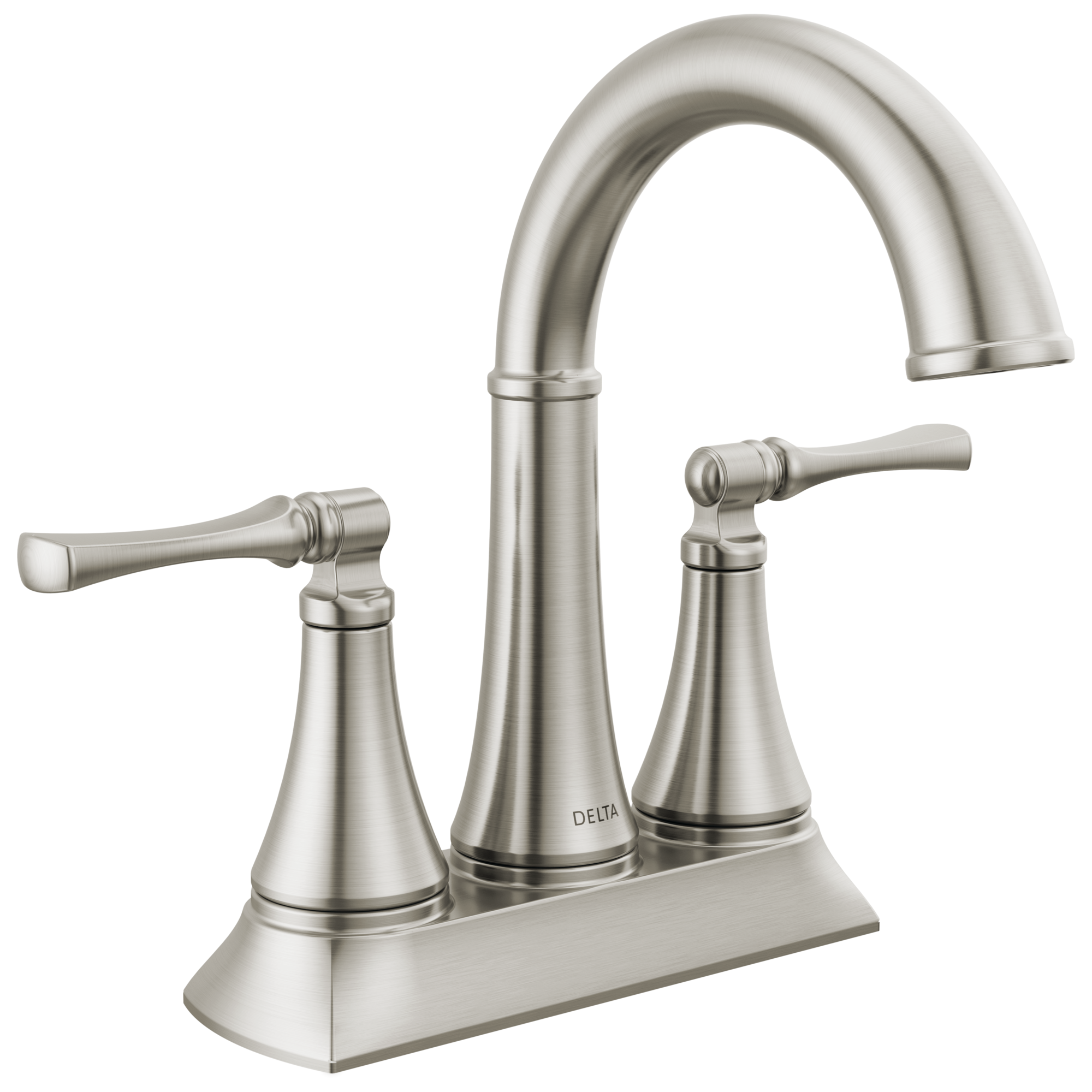 Delta Faucet ArchdaleE Two Handle Centerset Bathroom Faucet - Spotshield Brushed Nickel