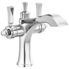 Two Handle Single Hole Monoblock Bathroom Faucet in Chrome — thumbnail 3