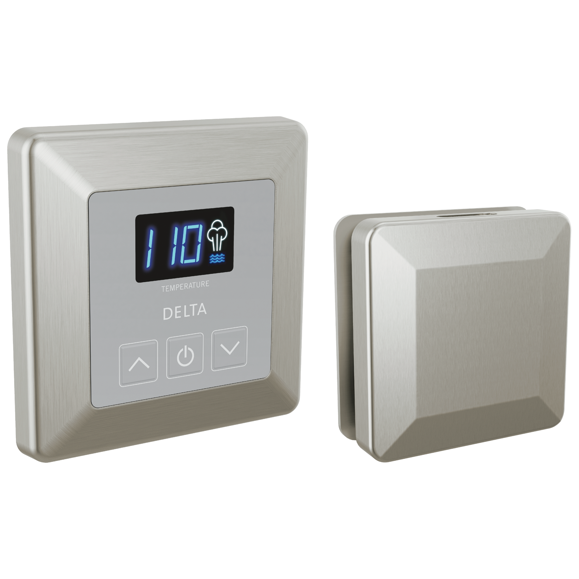 Delta Faucet Universal Showering Components SimpleSteamE Control and Steam Head - Lumicoat Stainless