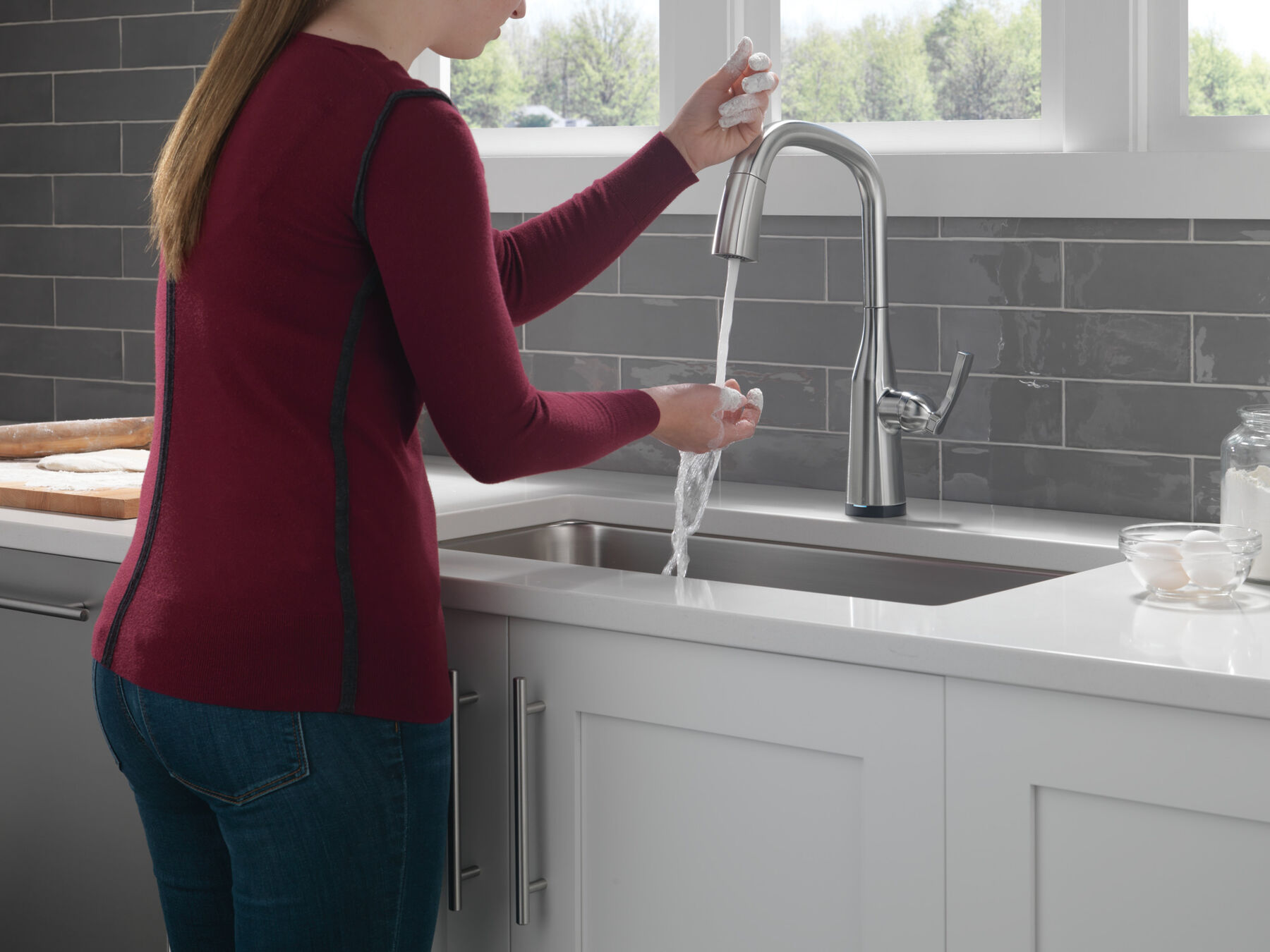 Single Handle Pull-Down Kitchen Faucet with Touch<sub>2</sub>O&reg; Technology