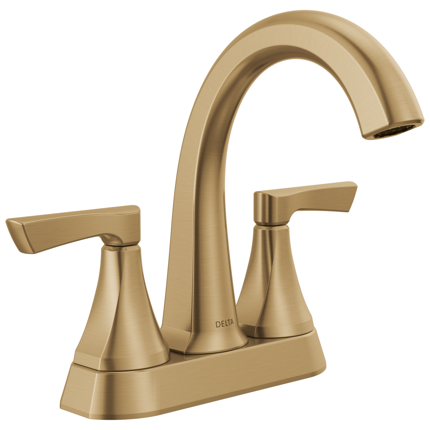 Two Handle Centerset Bathroom Faucet in Champagne Bronze 25892LF