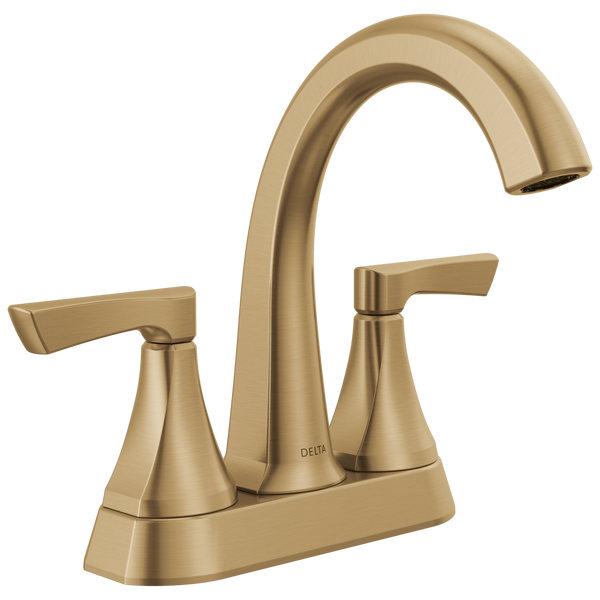 Two Handle Centerset Bathroom Faucet in Champagne Bronze 25892LF
