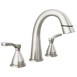 Two Handle Widespread Pull Down Bathroom Faucet