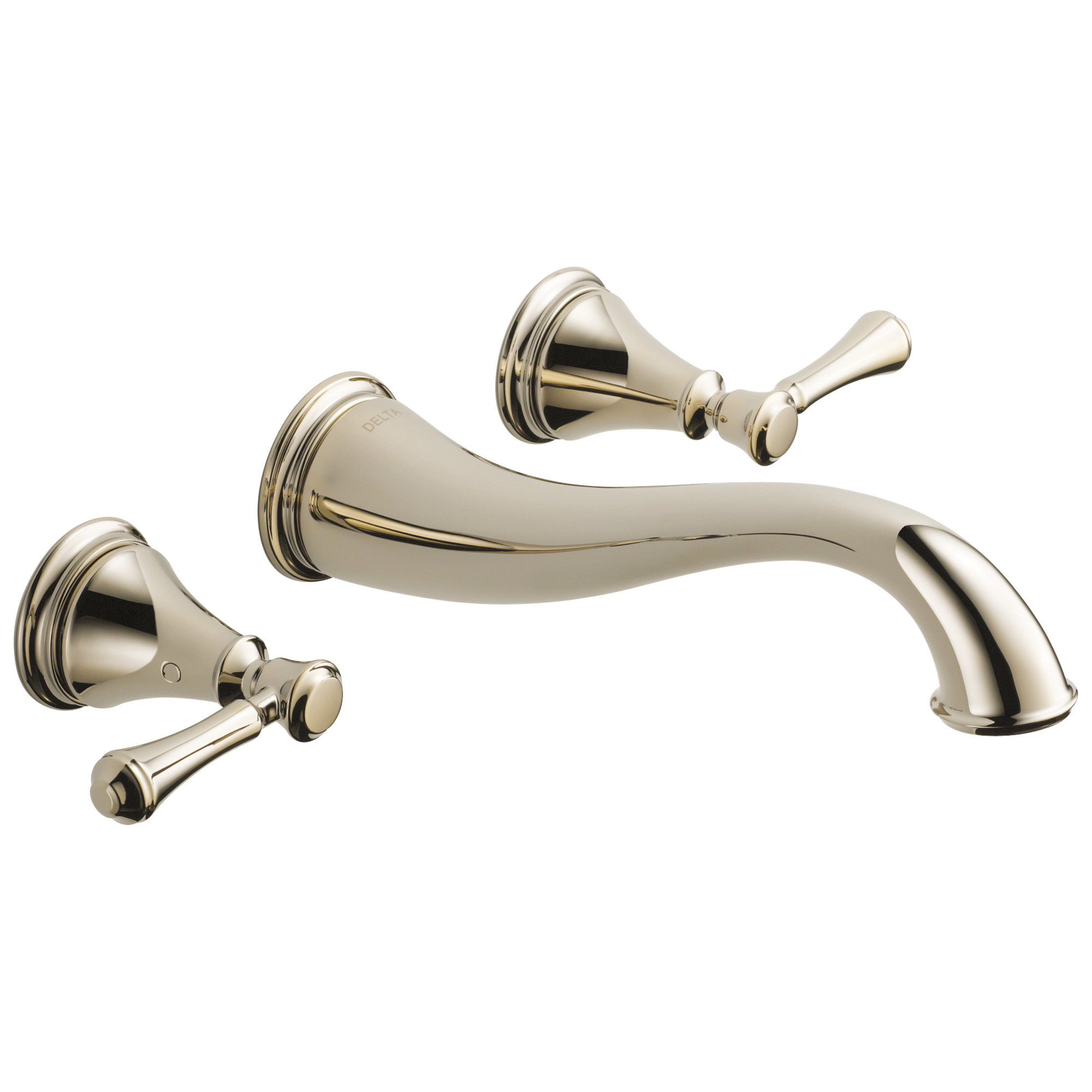 Delta Faucet CassidyE Two Handle Wall Mount Bathroom Faucet Trim - Polished Nickel