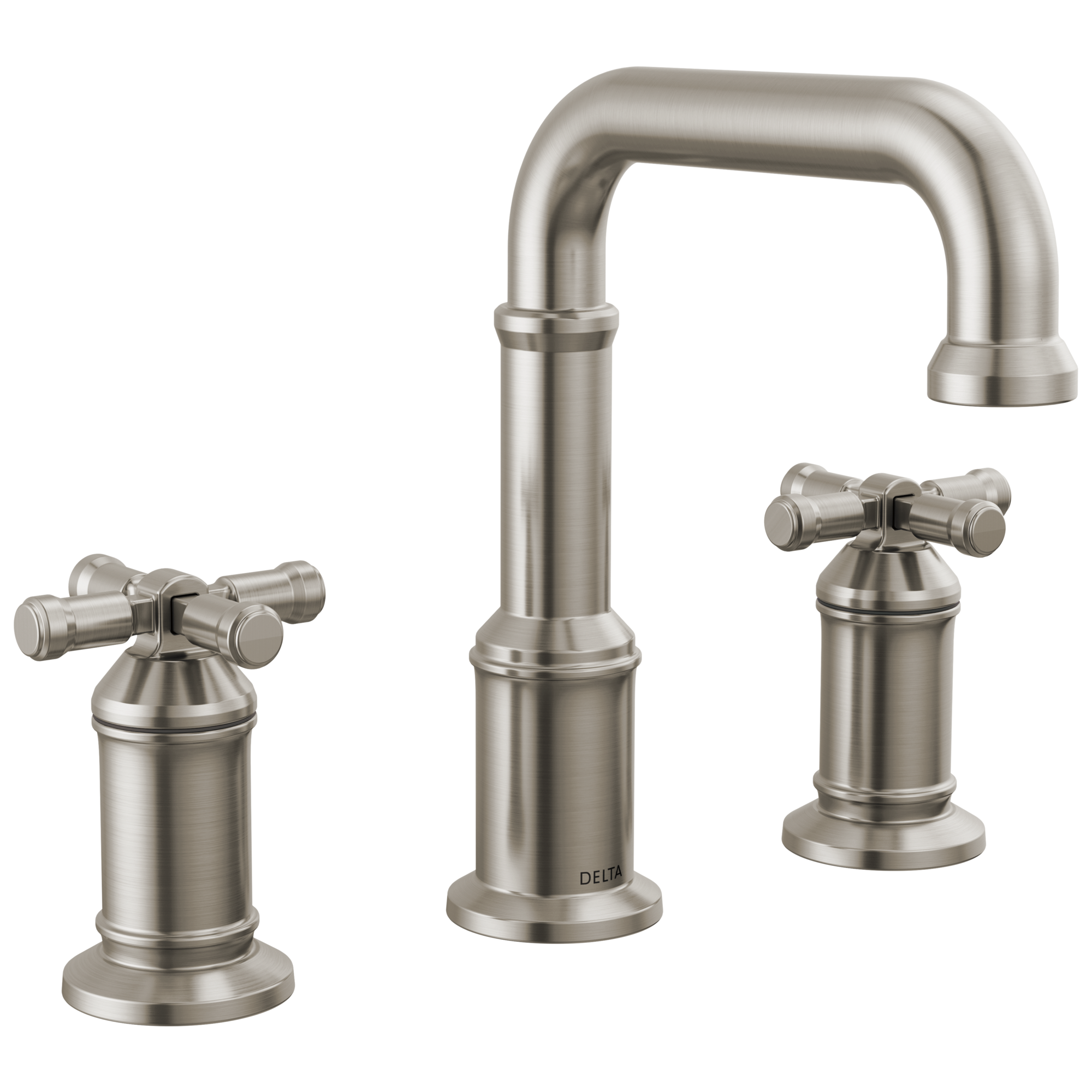BroderickE Two Handle Widespread Bathroom Faucet - Lumicoat Stainless