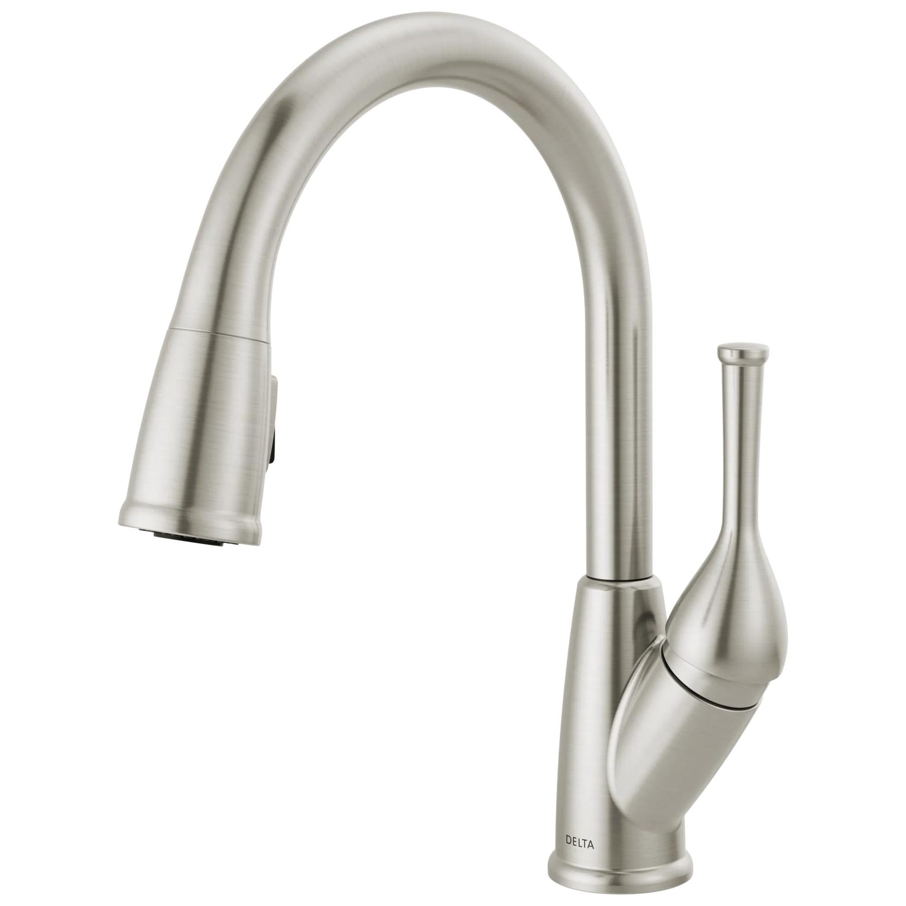 Single Handle Pull-Down Kitchen Faucet in Stainless 19810-SS-DST