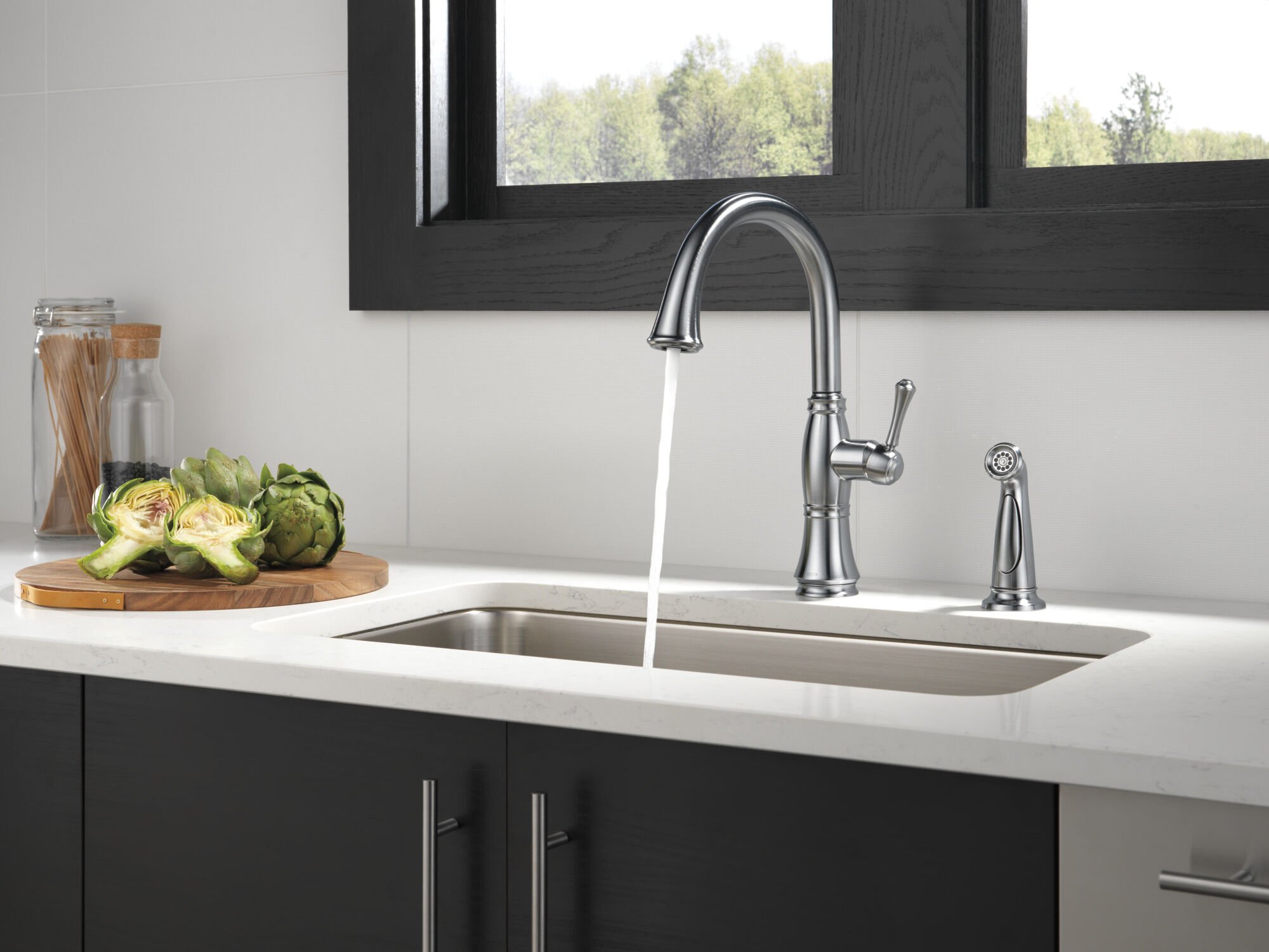 Kitchen Faucet 1L w/Spray (Recertified) in Arctic Stainless 4297