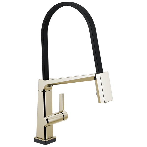 Single Handle Exposed Hose Kitchen Faucet with Touch2O Technology