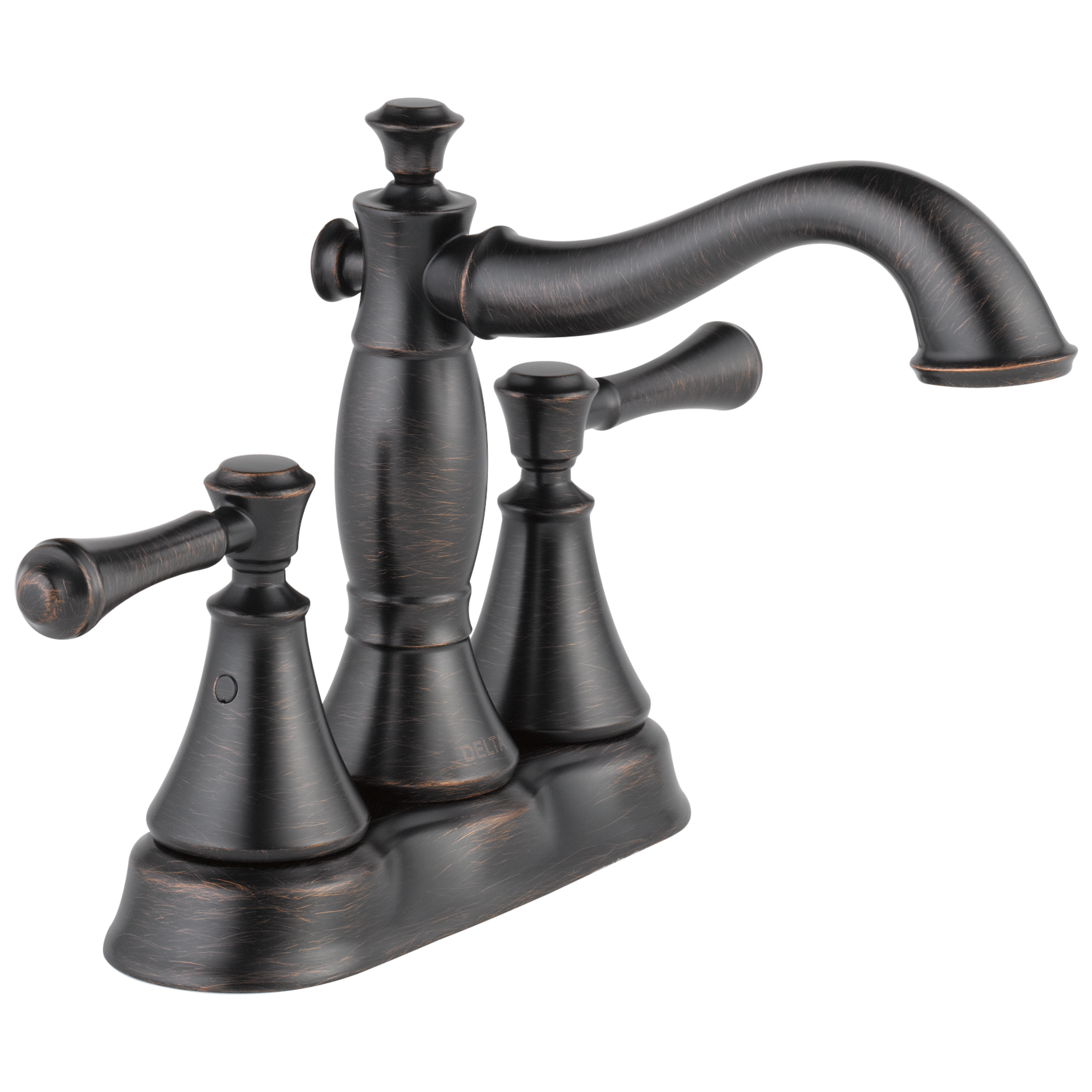 Delta Faucet CassidyE Two Handle Centerset Bathroom Faucet - Metal Pop-Up - Venetian Bronze