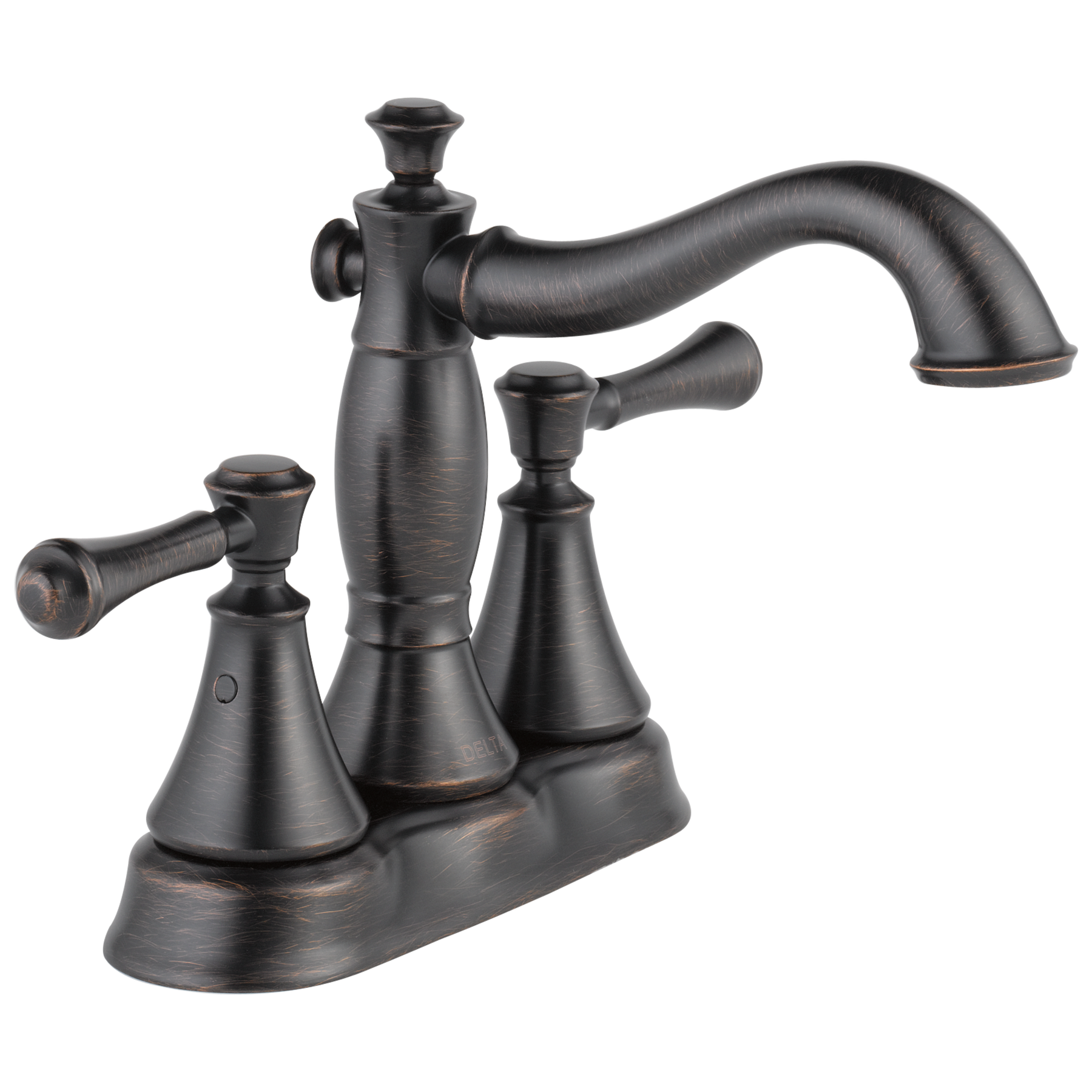 Two Handle Centerset Bathroom Faucet - Metal Pop-Up in Venetian