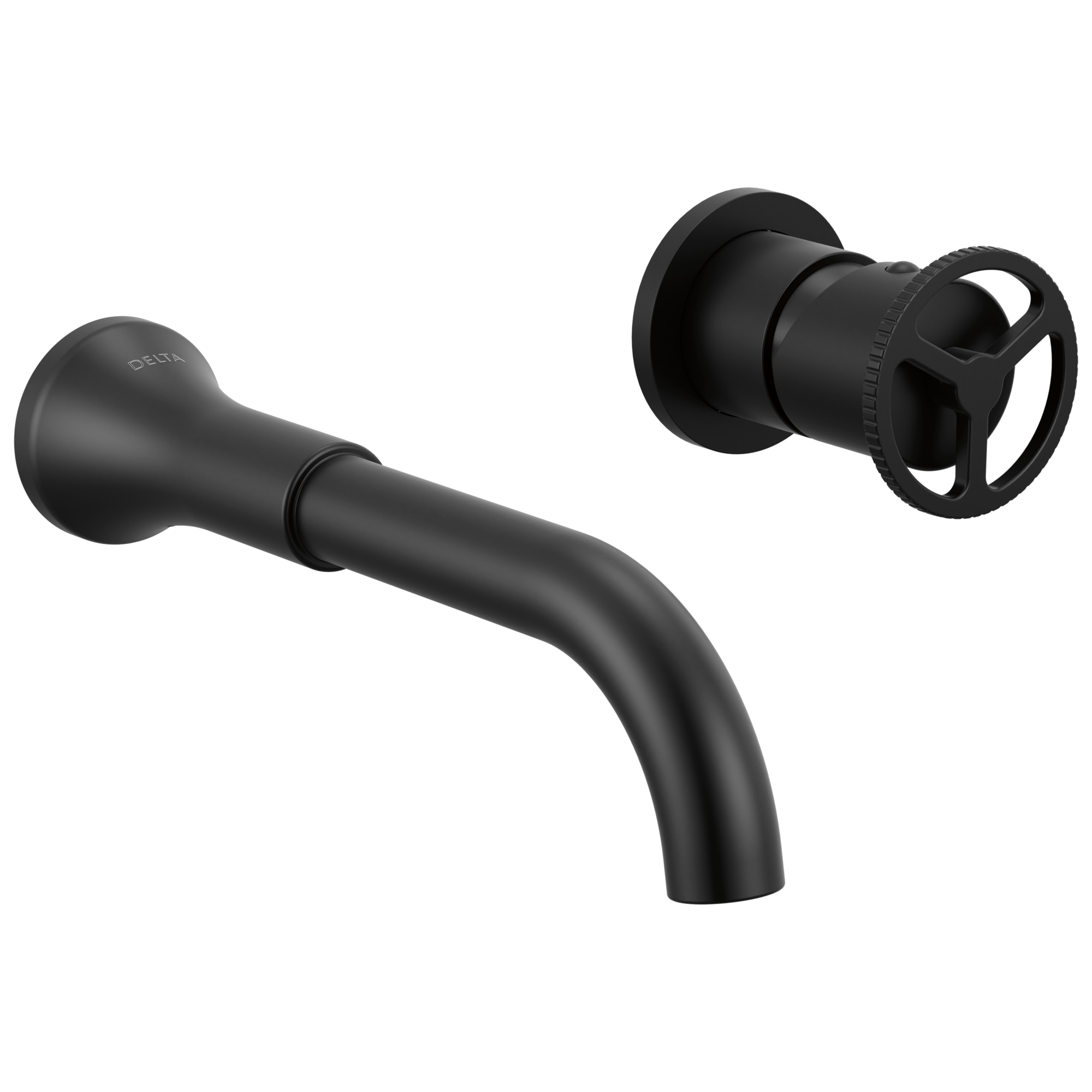 Delta Faucet Trinsic Single Handle Wall Mount Bathroom Faucet Trim - Matte Black