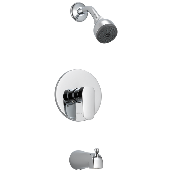 InWall Tub and Shower in Chrome 23075 Delta Faucet