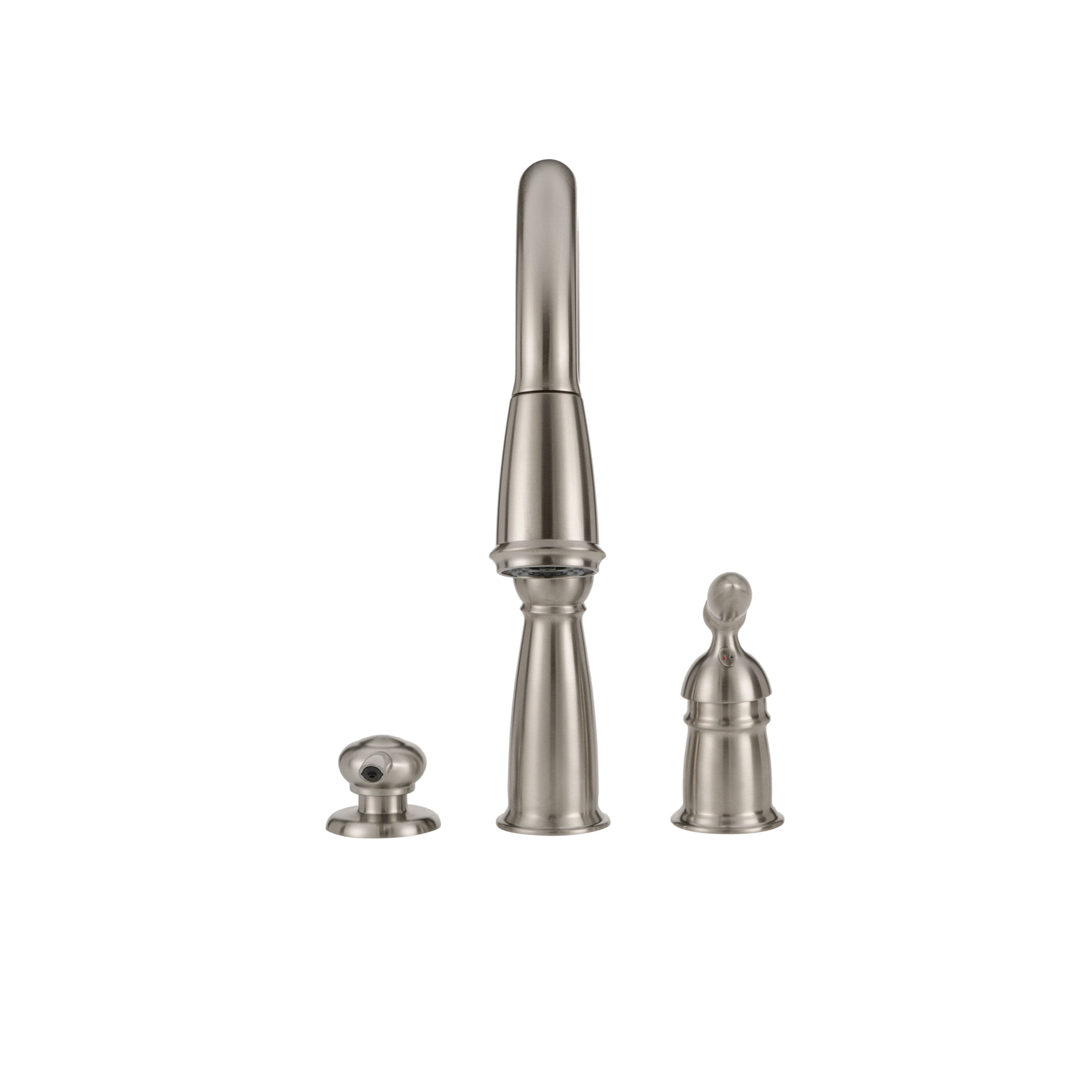 Single Handle Pull-Down Kitchen Faucet with Soap Dispenser and