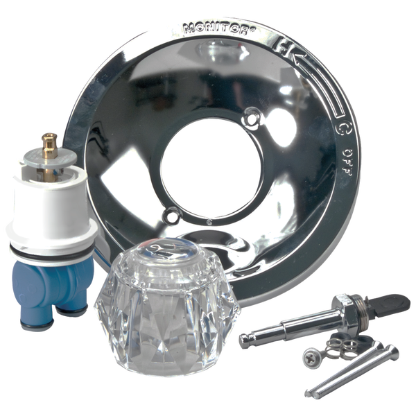 デルタページ Rebuild Kit - Clear Knob Handle - 1H Trim RP77744 | Delta Faucet