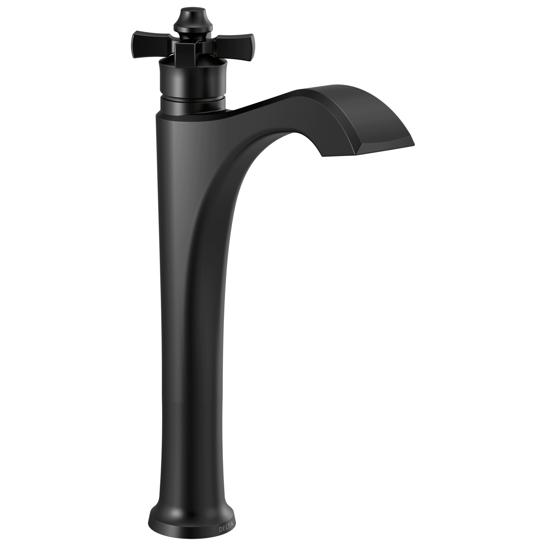 Single Handle Vessel Bathroom Faucet in Matte Black 757-BL-DST