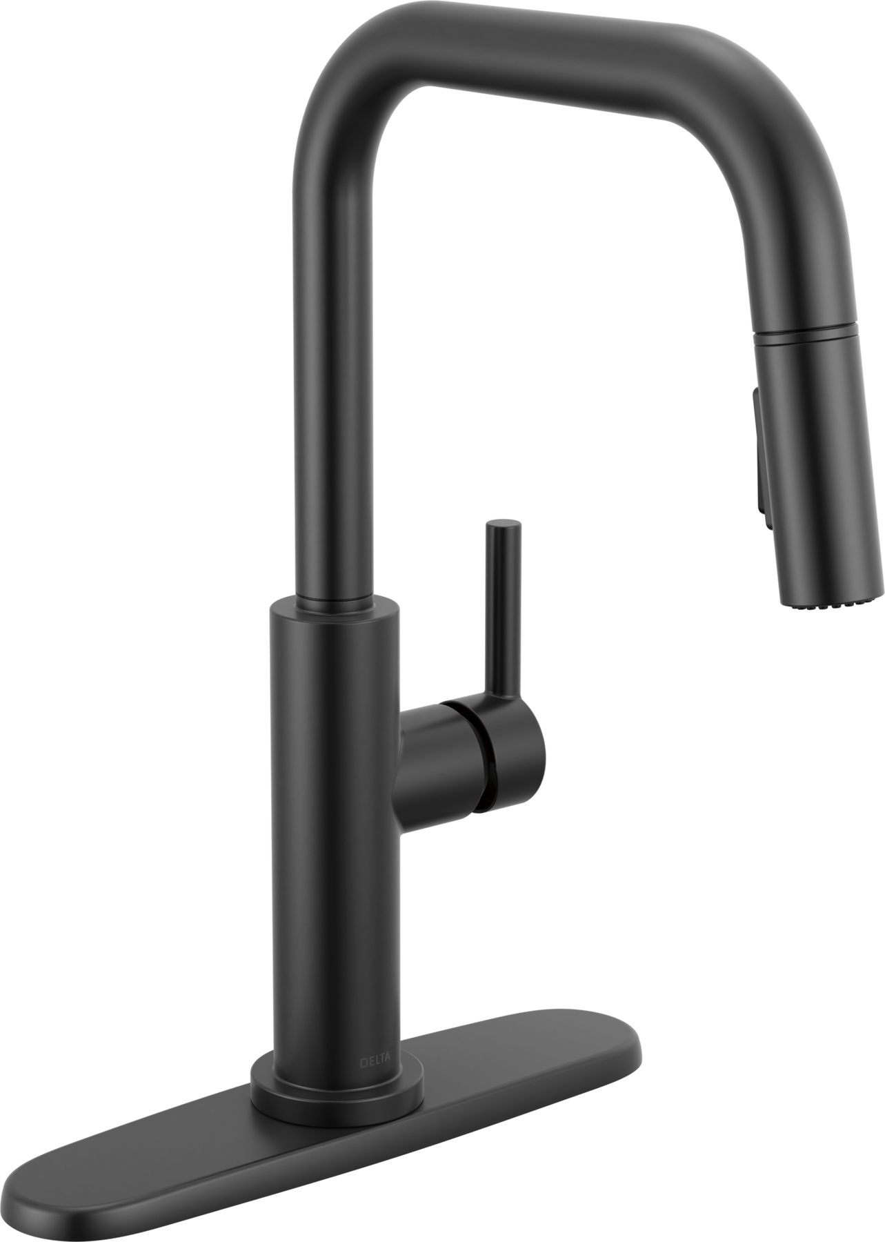 Single Handle Pull-Down Kitchen Faucet in Matte Black 19868LF-BL