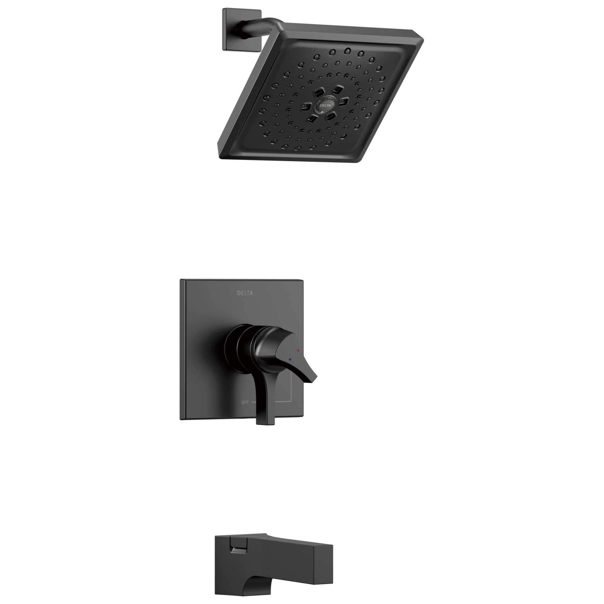 Delta Faucet Zura Monitor 17 Series H2OKineticTub and Shower Trim - Matte Black