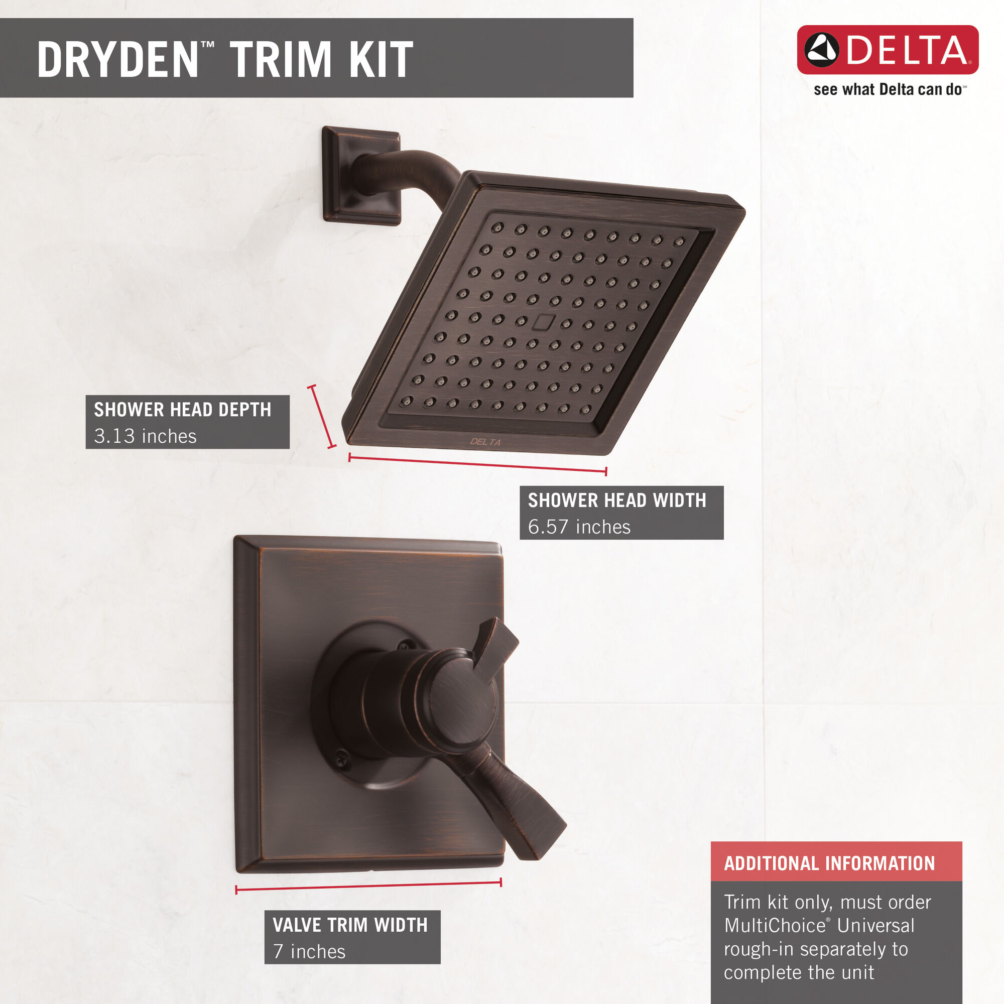 Monitor® 17 Series Shower Trim in Venetian Bronze T17251-RB