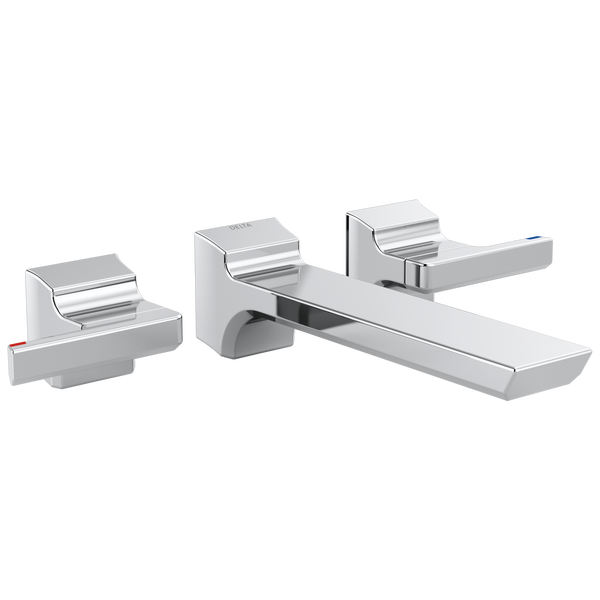Wall-Mount Bathroom Faucet 2L Trim (Recertified) in Chrome T3599LF-WL-R ...