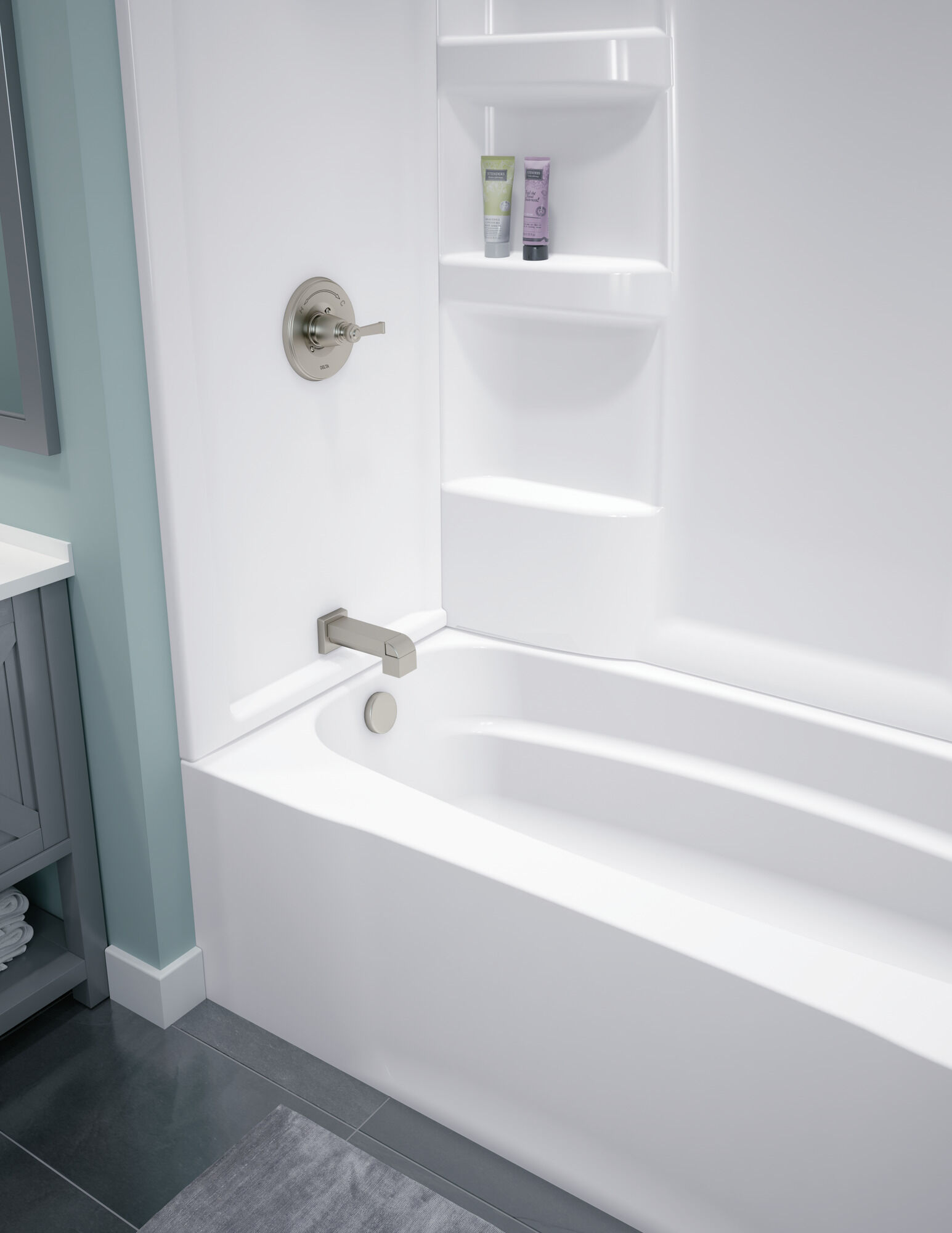 ProCrylic 60 in. x 32 in. Bathtub Surround in High Gloss White