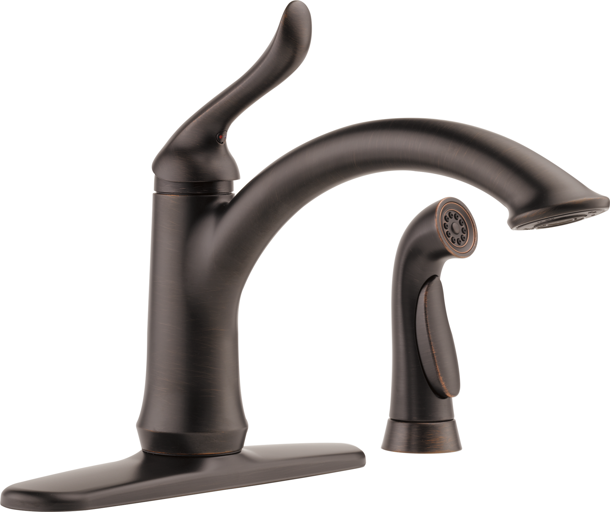 Delta Faucet Linden Einhebel-Küchenarmatur Mit Seitensprüher In Venezianische Bronze - Modell 4453-RB-DST