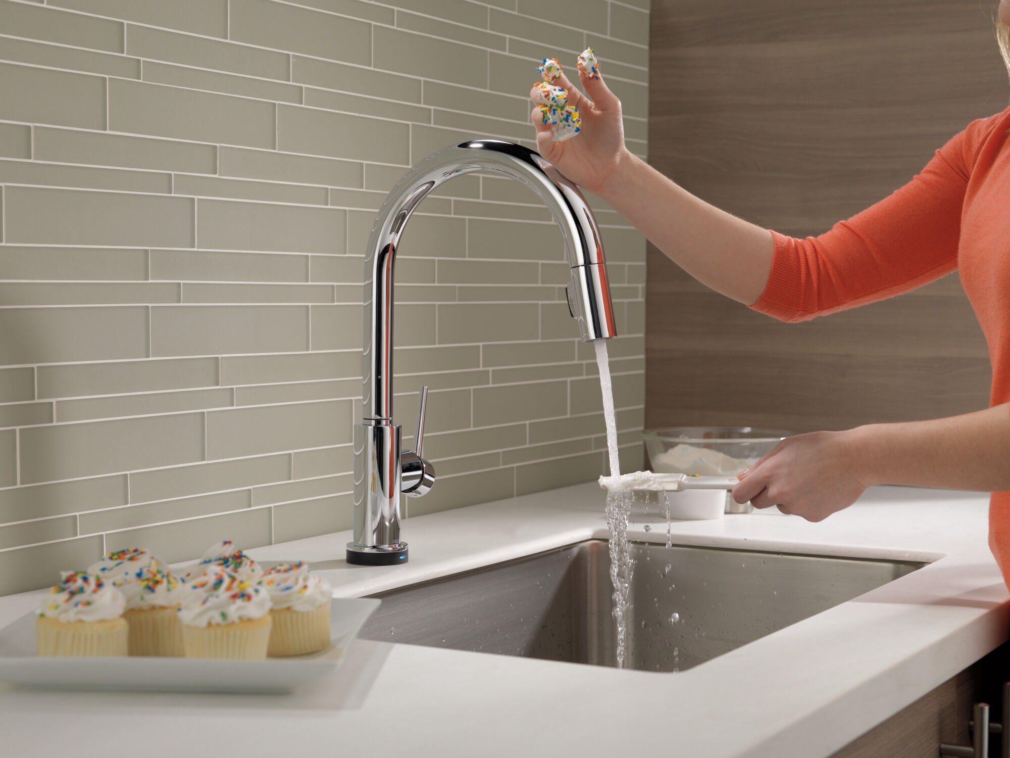 VoiceIQ® Single-Handle Pull-Down Kitchen Faucet with Touch2O