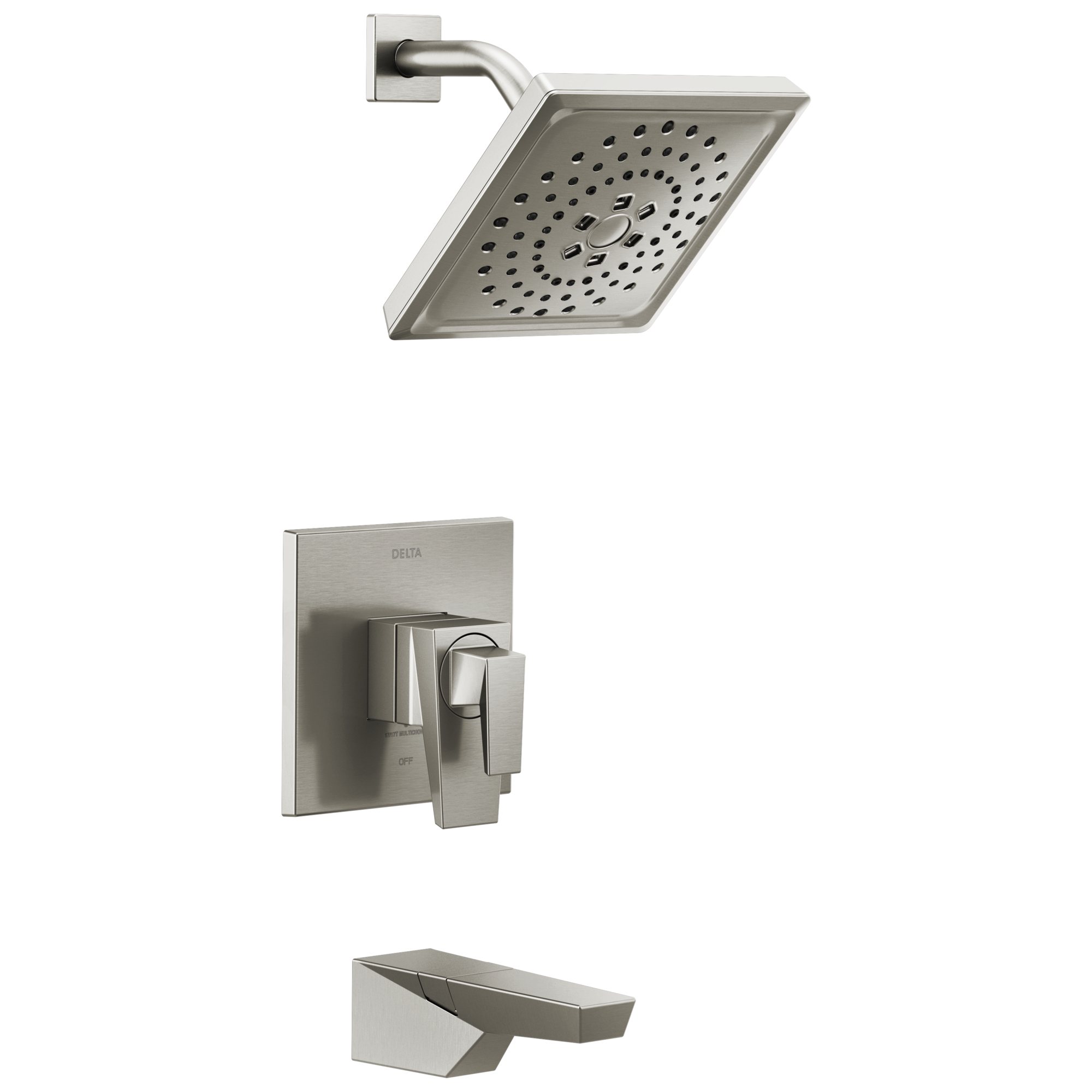 Delta Faucet Trilliane 17 Series H2okinetic Tub Shower Trim - Lumicoat - Stainless