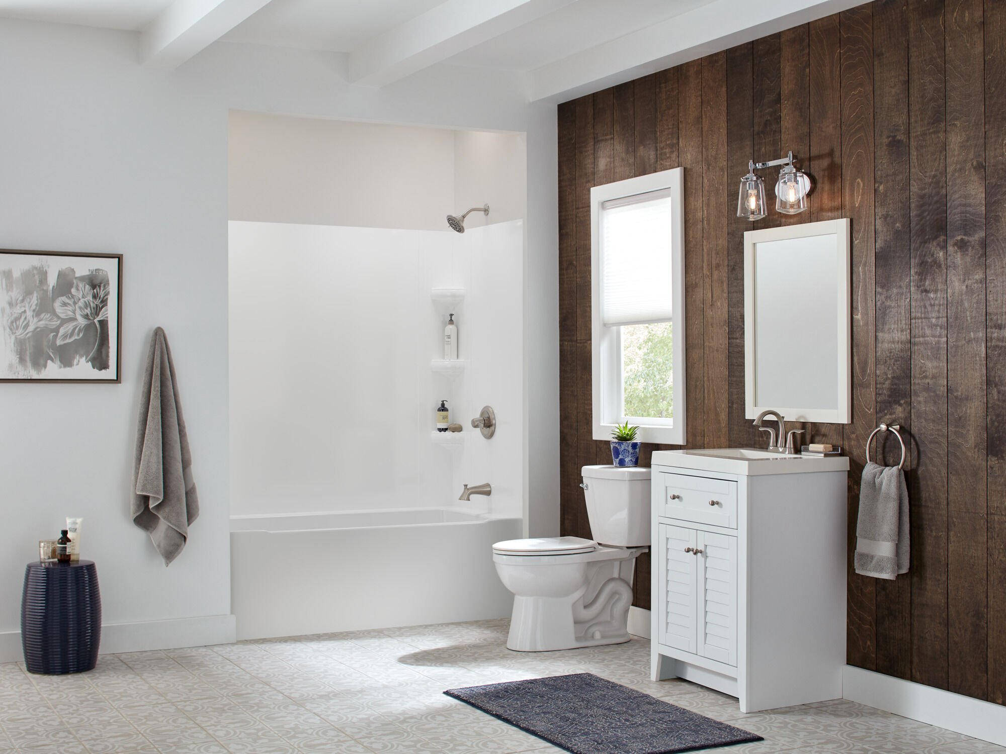 Two Handle Centerset Bathroom Faucet in Stainless 2538-SSMPU-DST