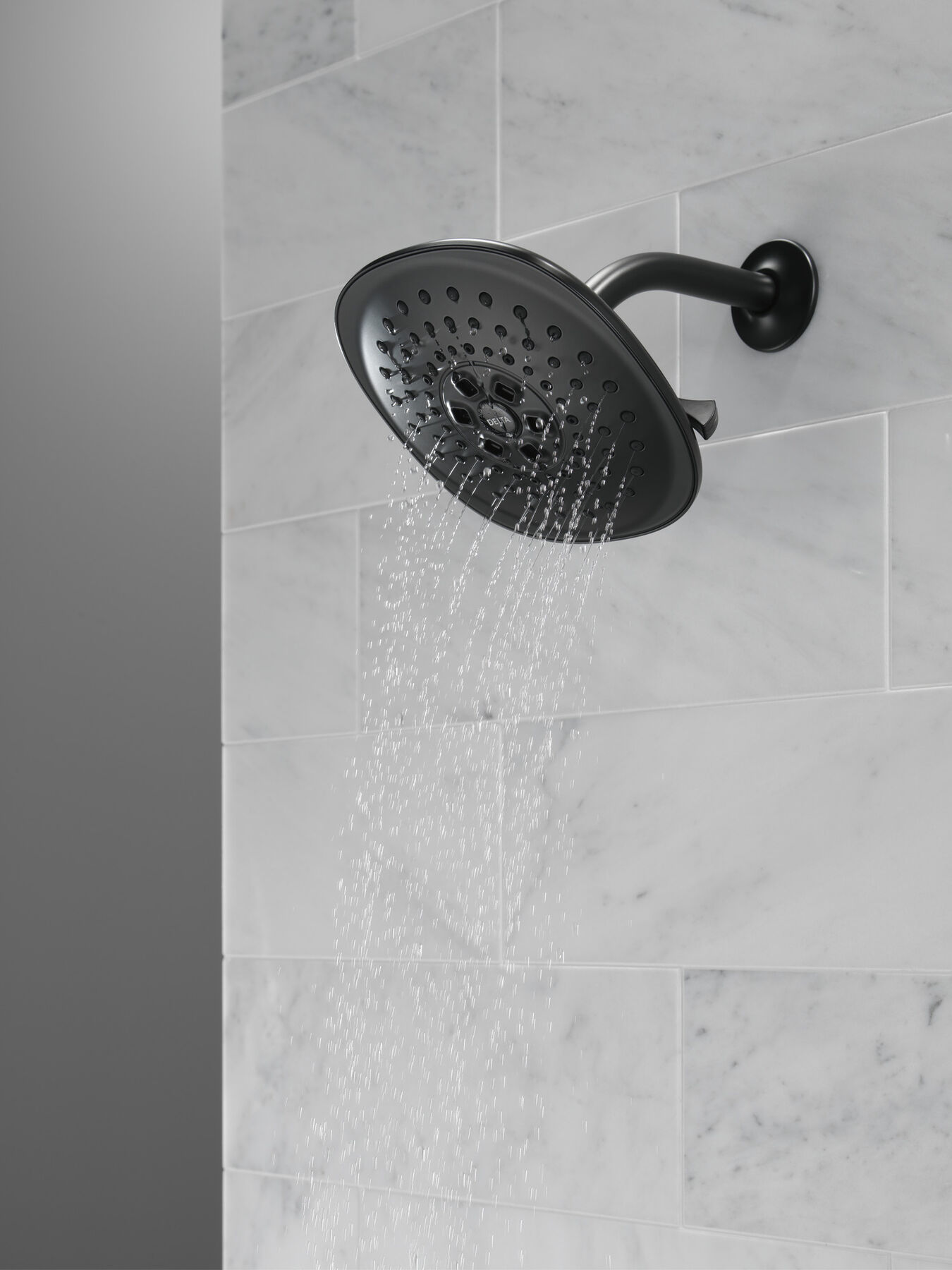 3Setting Raincan Shower Head in Matte Black 52686BL