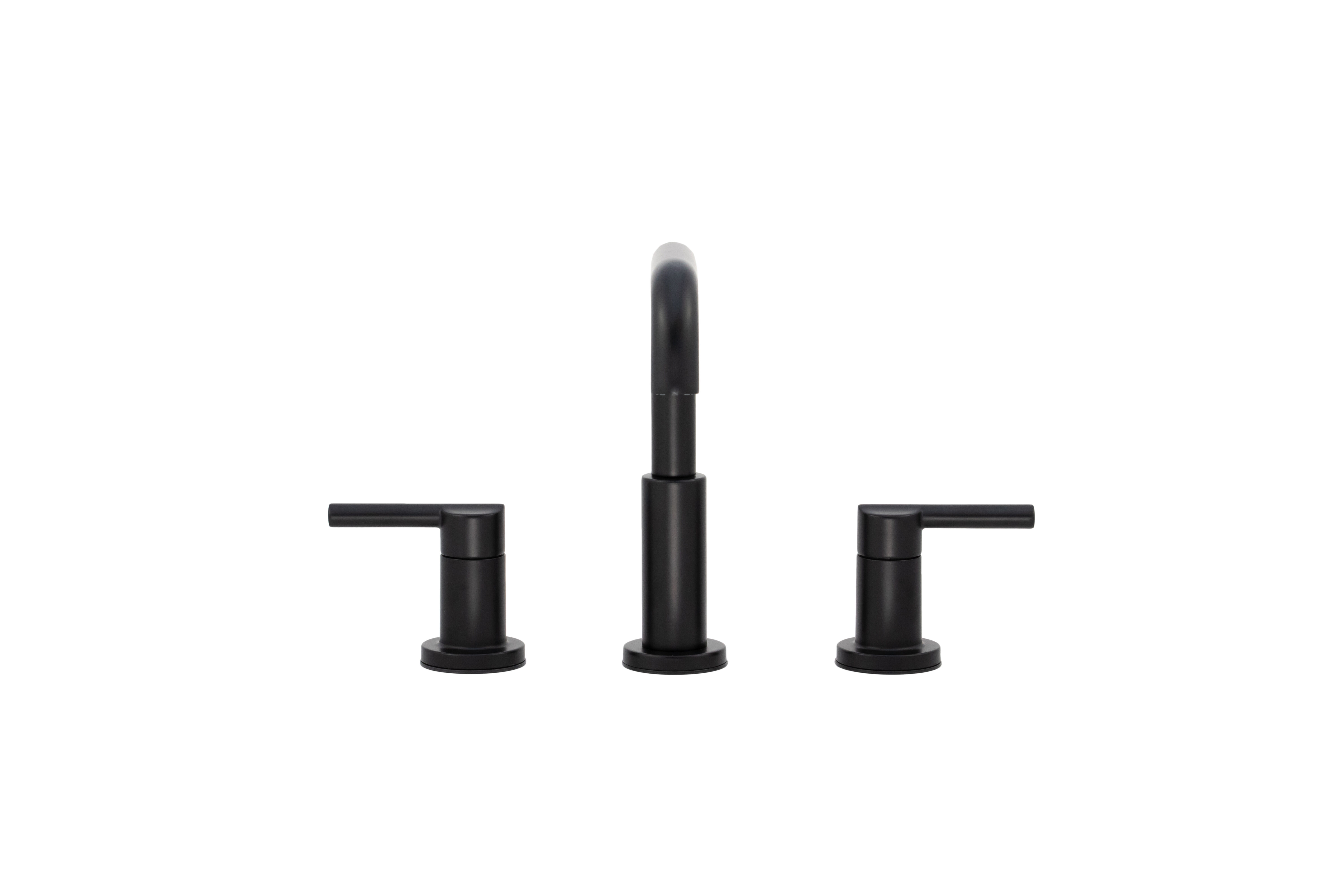 Two Handle Widespread Bathroom Faucet in Matte Black 35849LF-BL