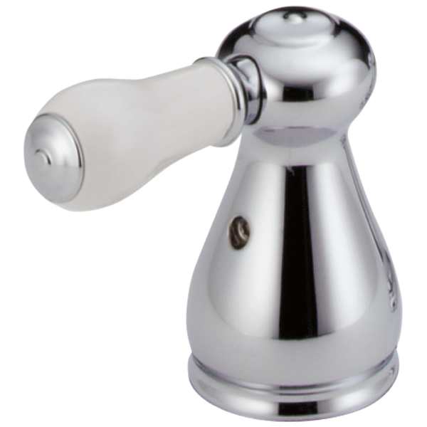 Porcelain Lever Handle Set Bathroom in Chrome H277 Delta Faucet